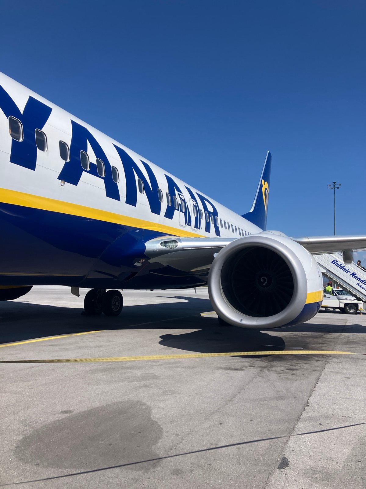 Ryanair Boeing 737 spotted at Sofia Airport