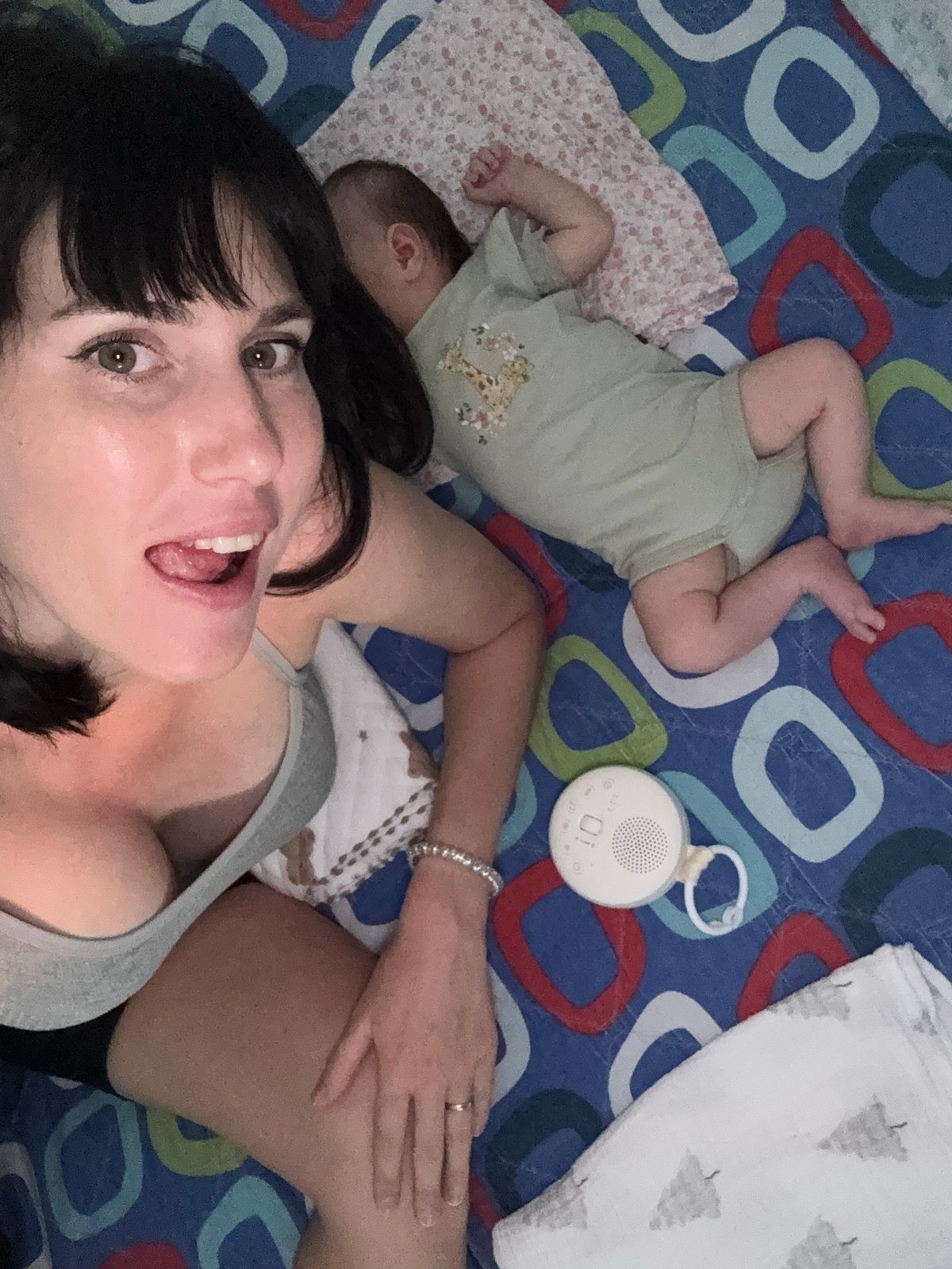Mother and baby share quiet afternoon moment in Aprilia home