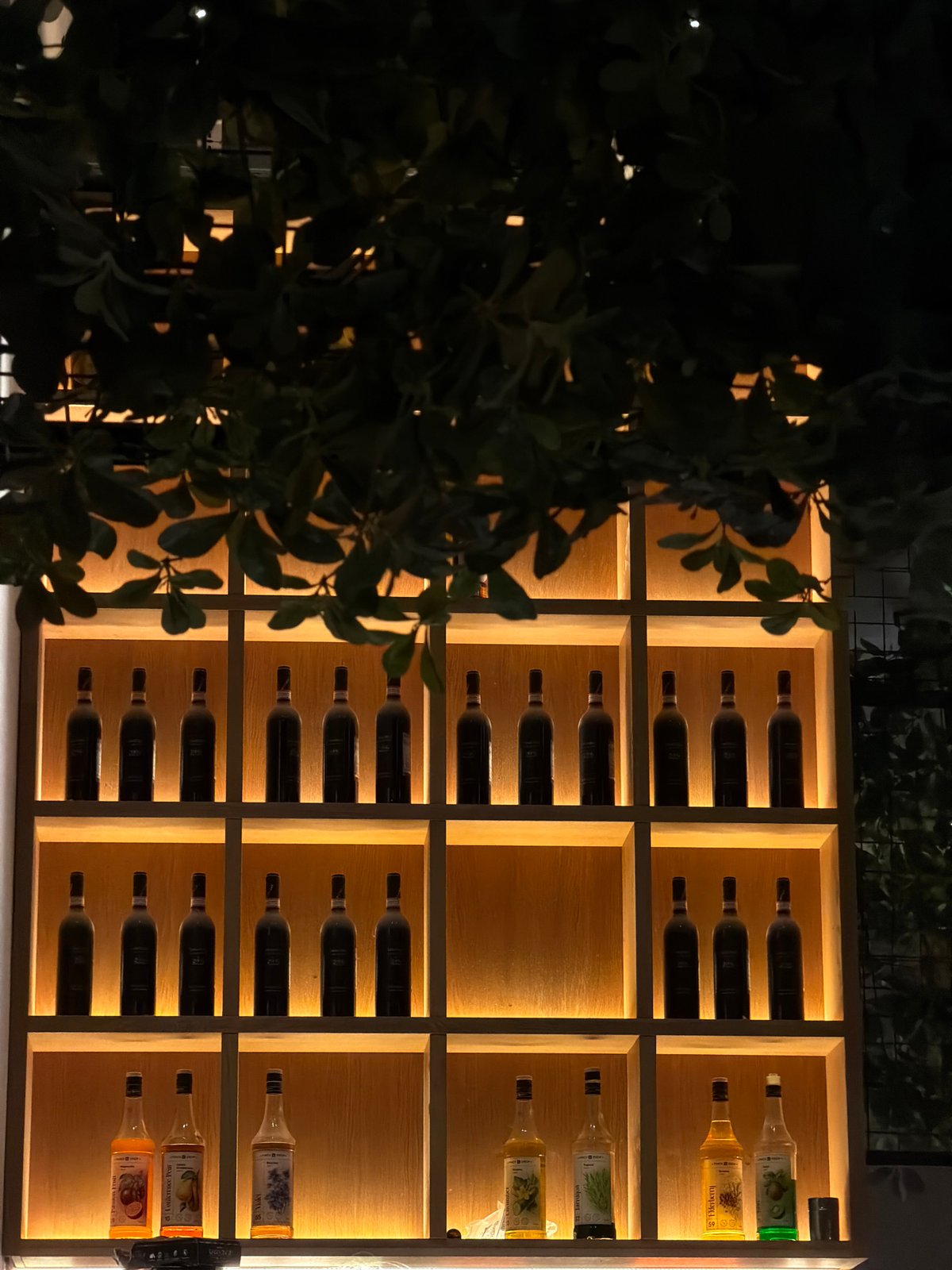 Inside a wine bar in Perm, Russia