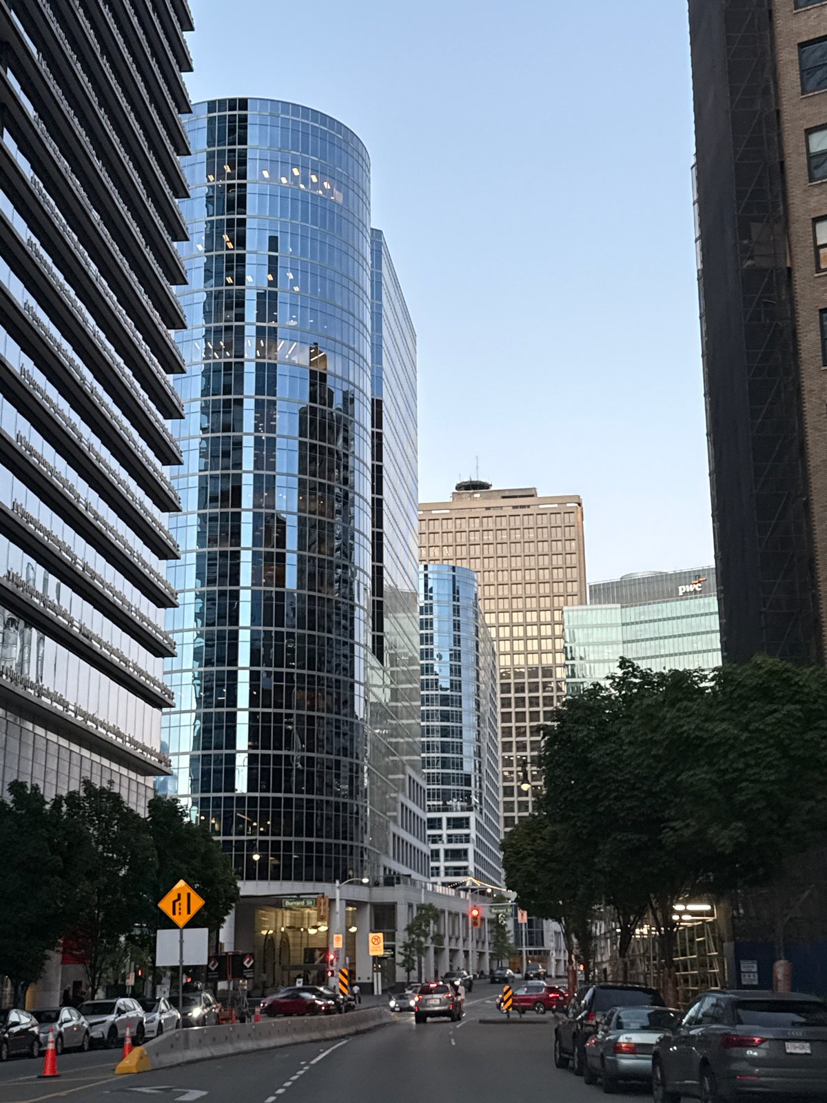 Dawn street documentation captures downtown Vancouver urban landscape