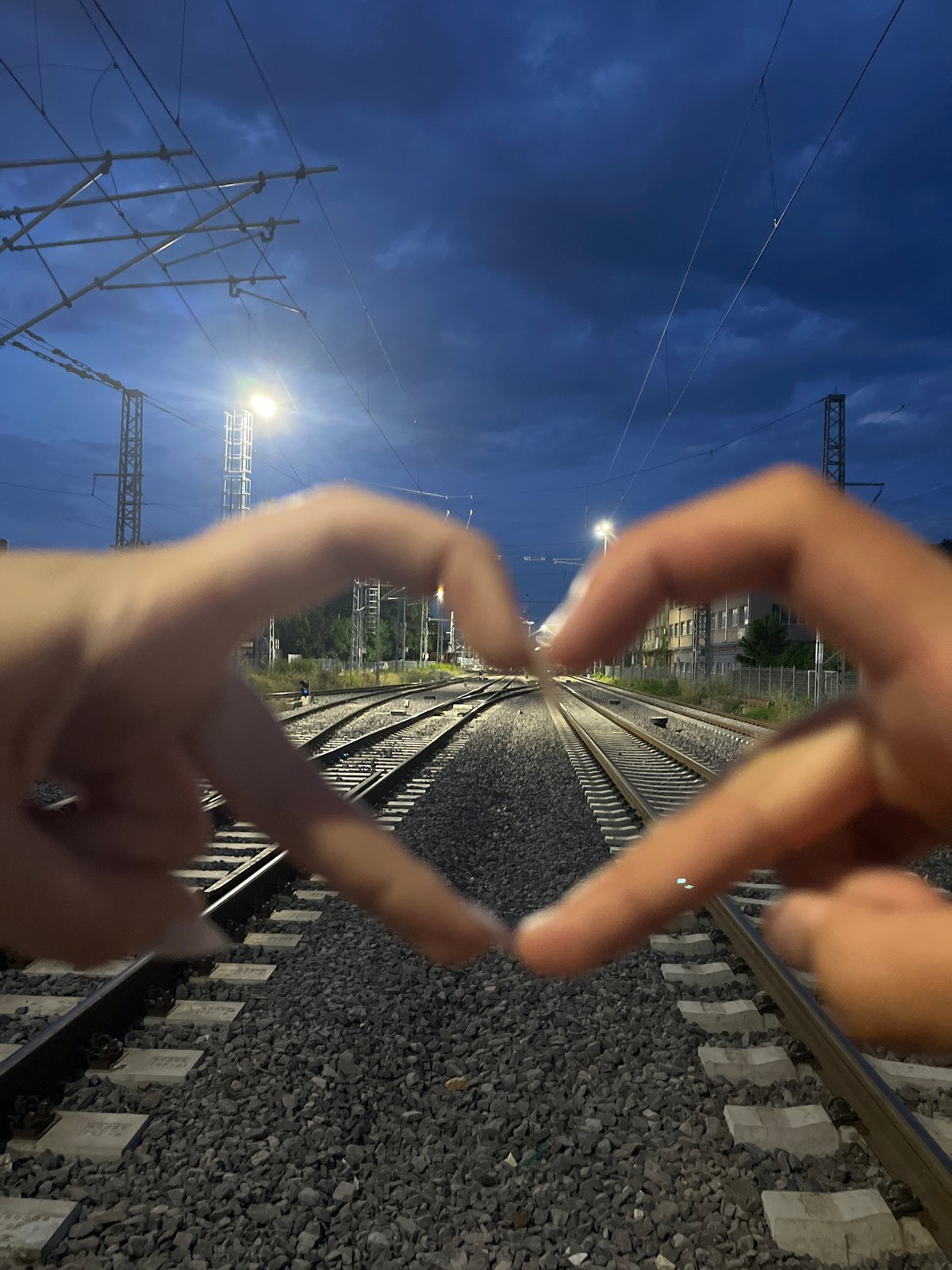Evening social gathering documented near Plovdiv railway station