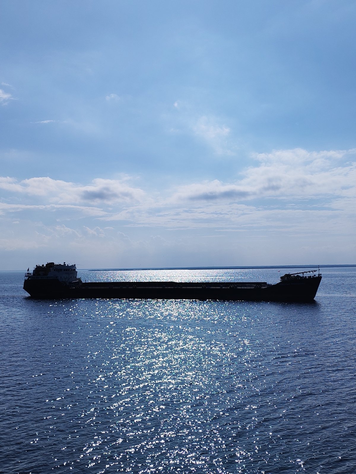 Ship observed on waterway near Bol'shie Mkhi, Russia