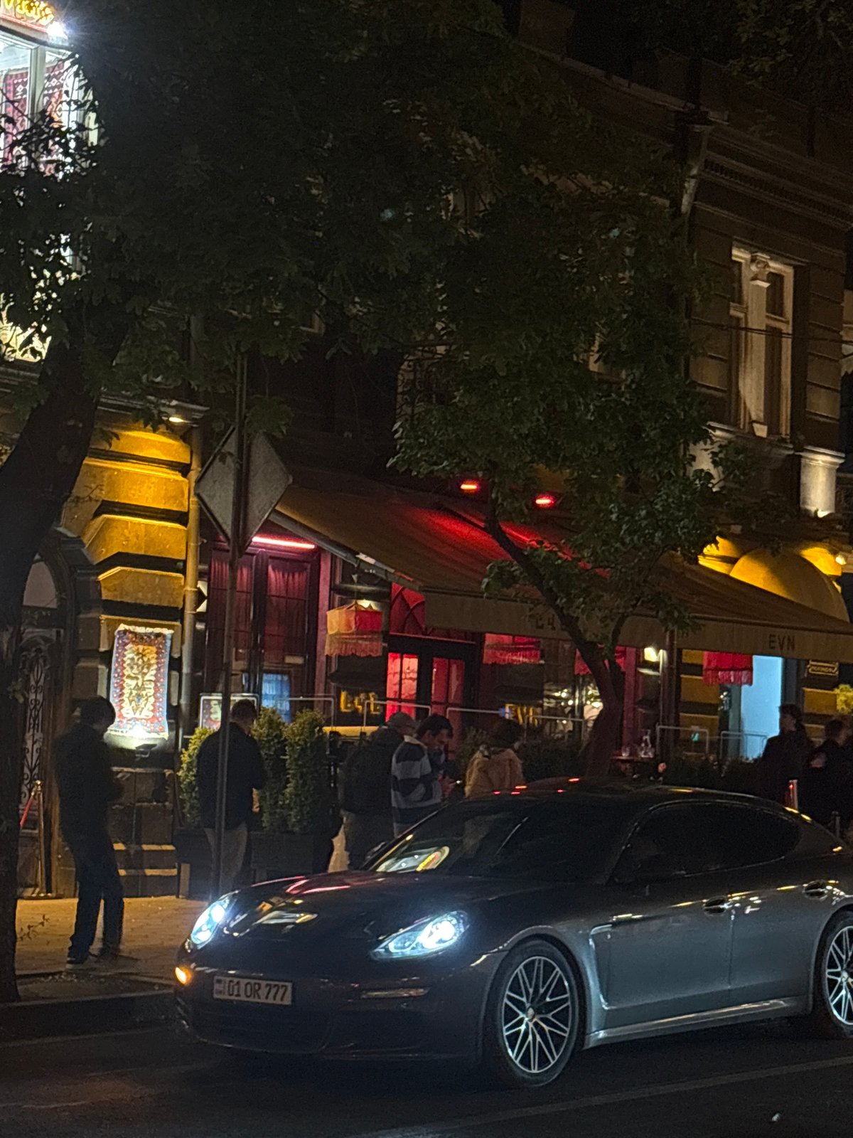 Evening scenes captured in Yerevan show street life, interior spaces