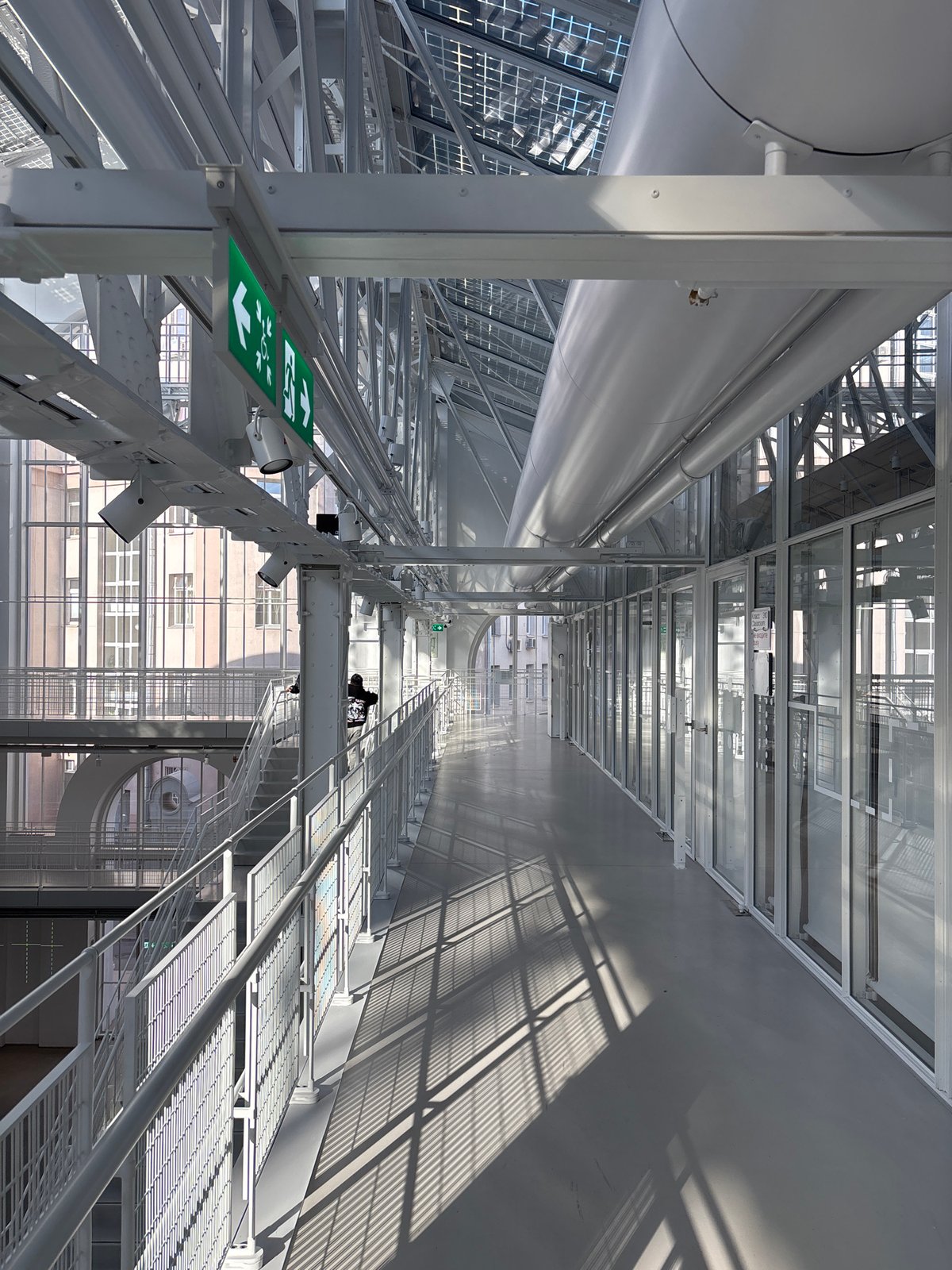 Interior architecture documented at Moscow cultural building
