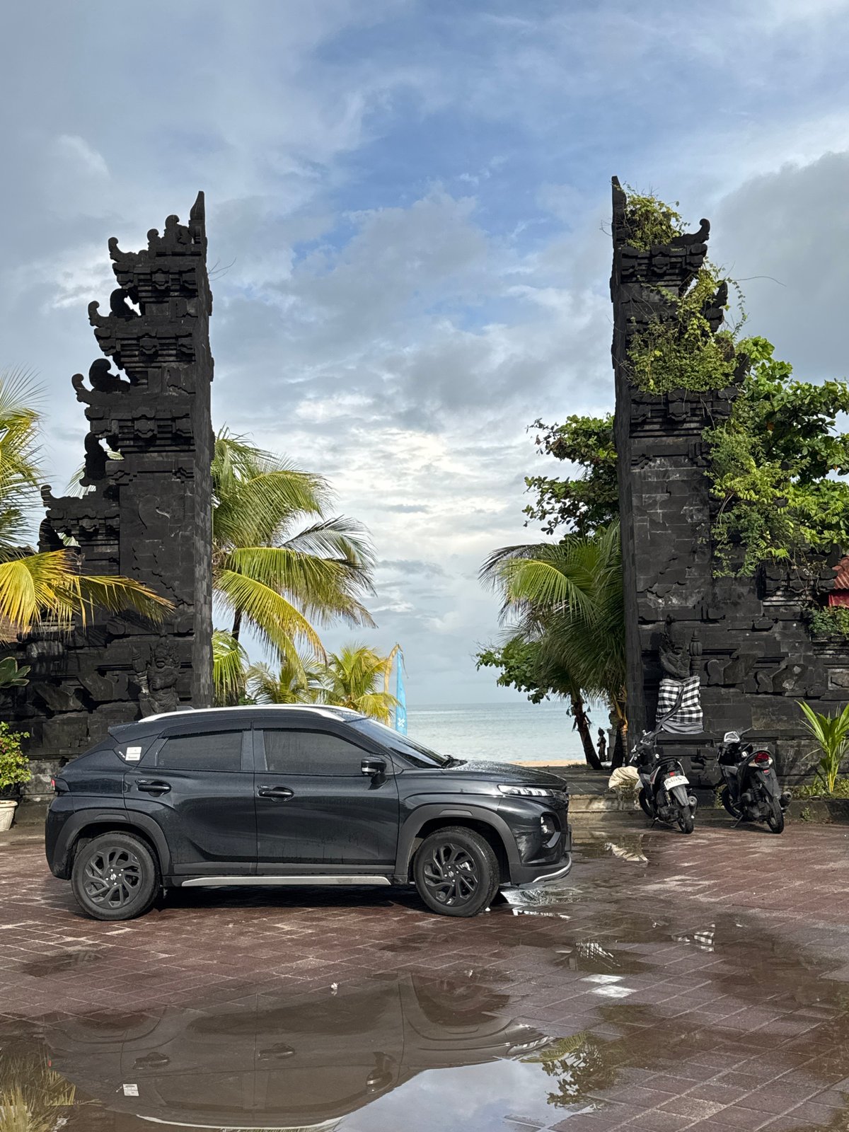 Cultural sites and street scenes documented in Kuta, Indonesia