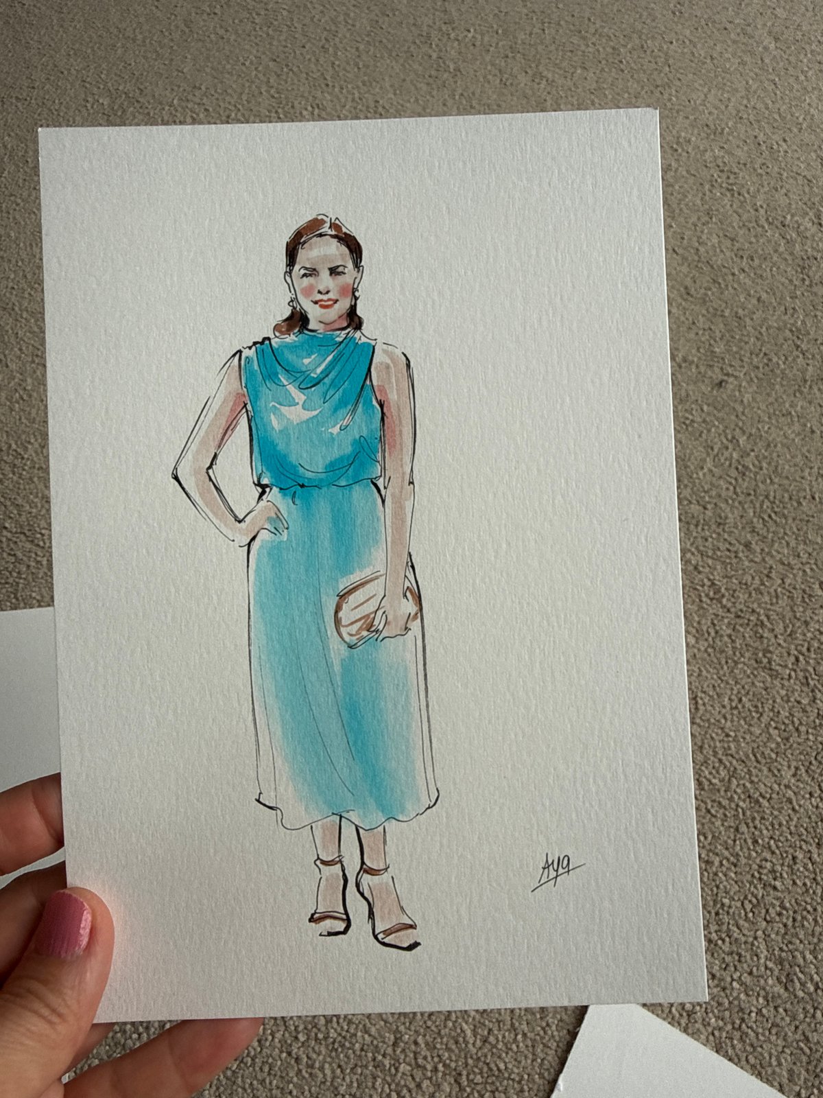 Fashion illustration collection documented in Plymouth over 10 minutes