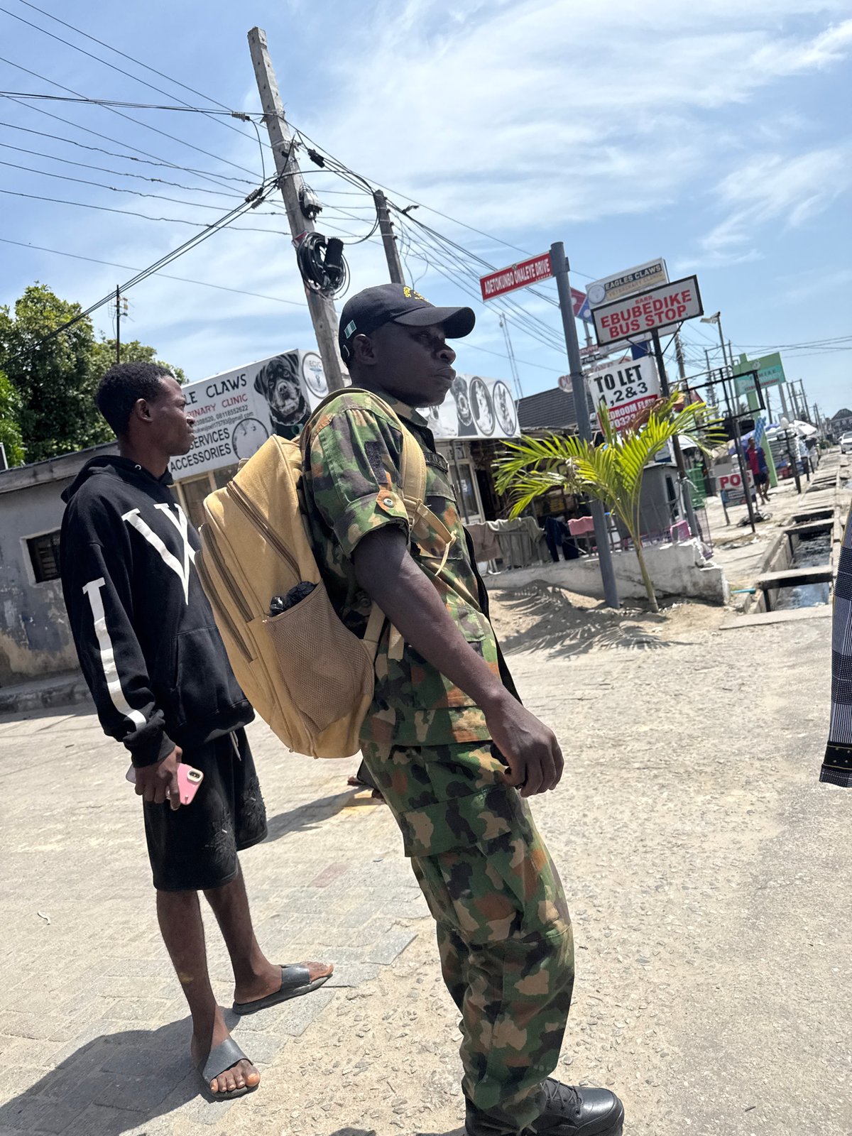 Street scenes captured in Ado, Nigeria during afternoon hours