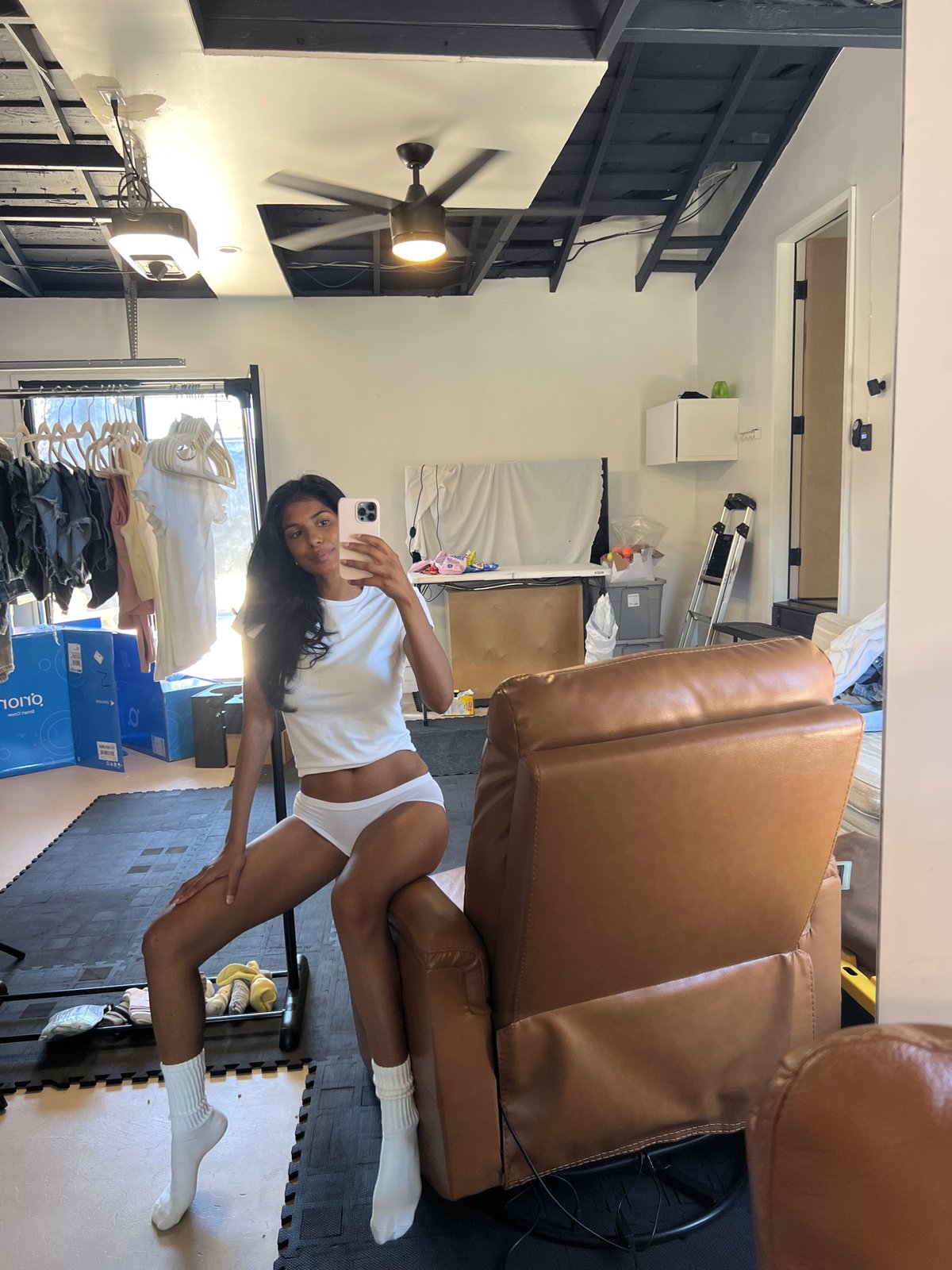 Indoor moments at an LA workspace, mid-evening July 2026