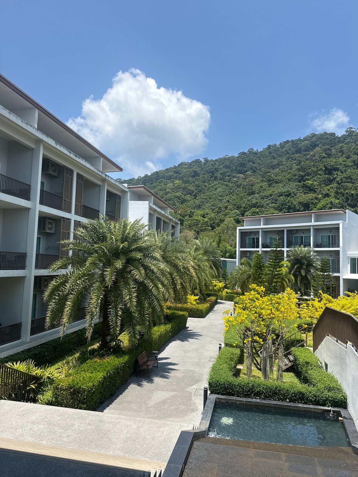Hotel resort complex documented in Baan Klong Prao, Thailand