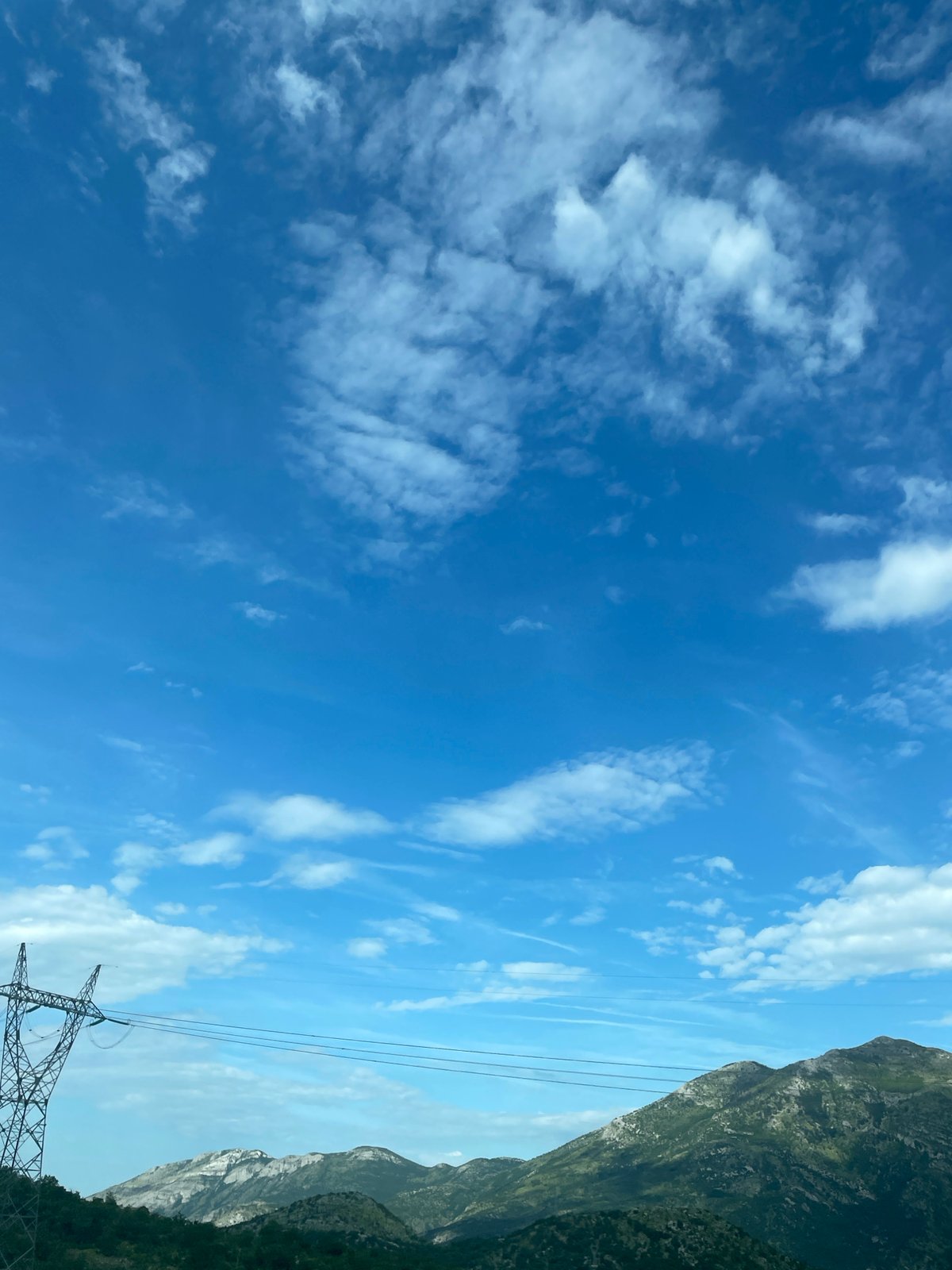 Morning documentation of Montenegro infrastructure and mountain landscapes