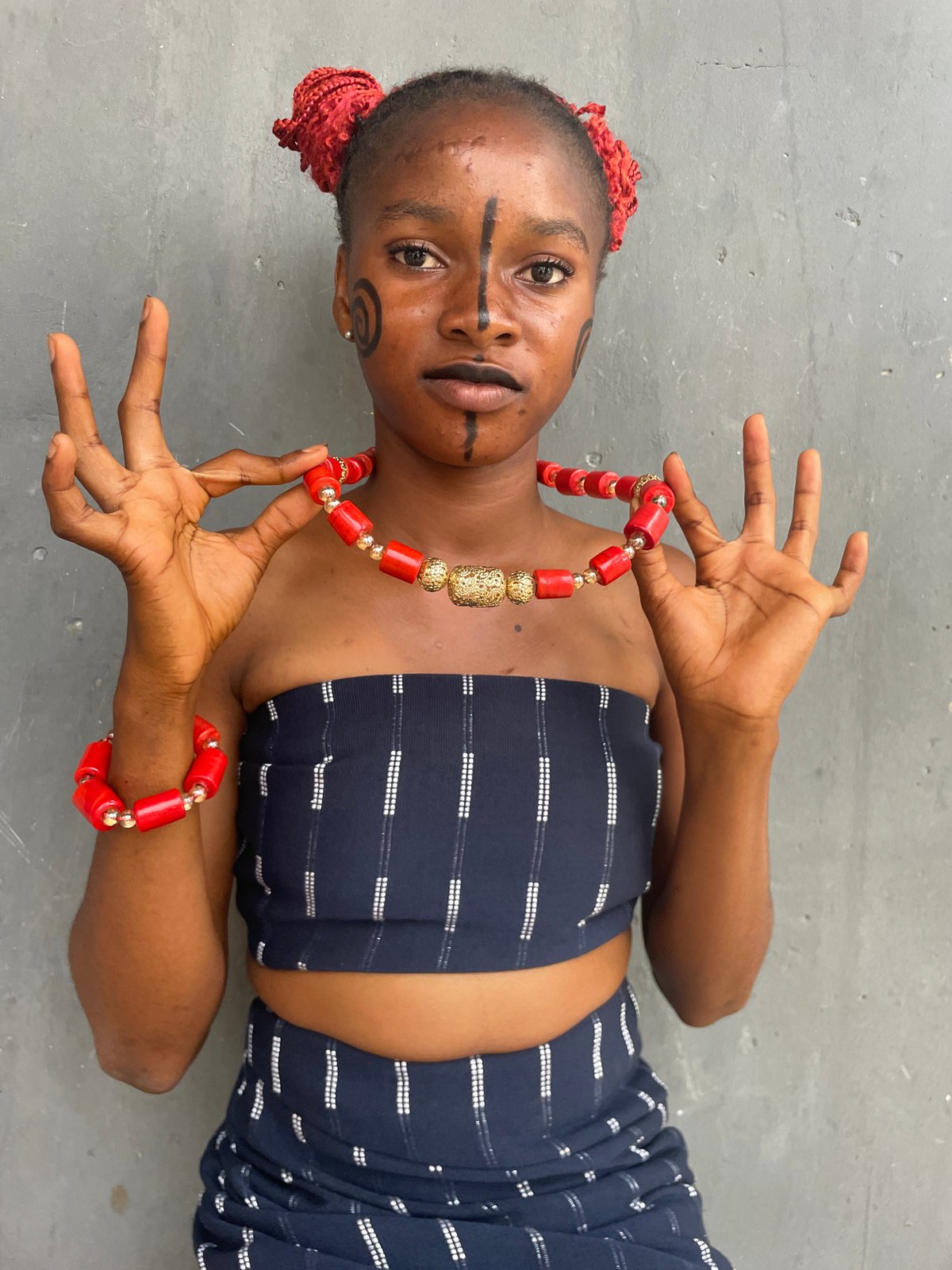Photo session captures traditional fashion in Badagry studio