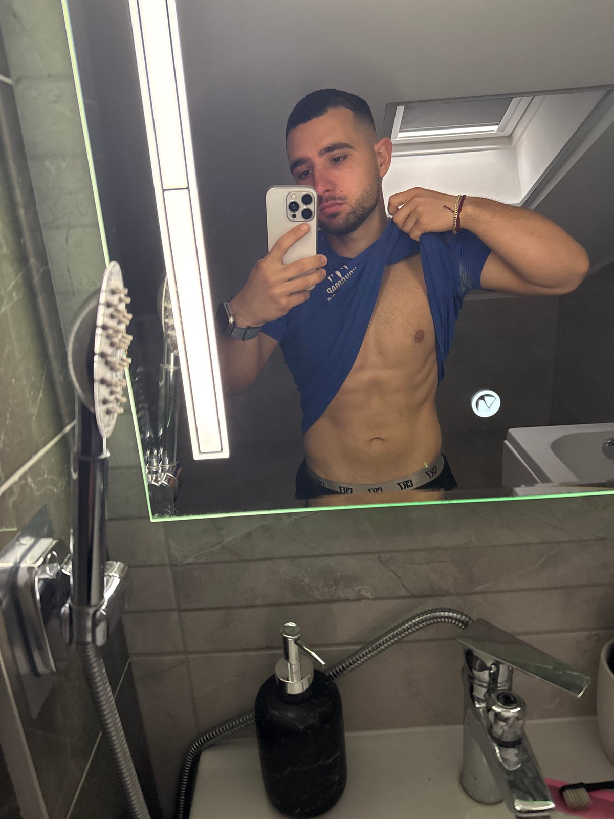Morning bathroom selfies captured in Gabrovo, Bulgaria
