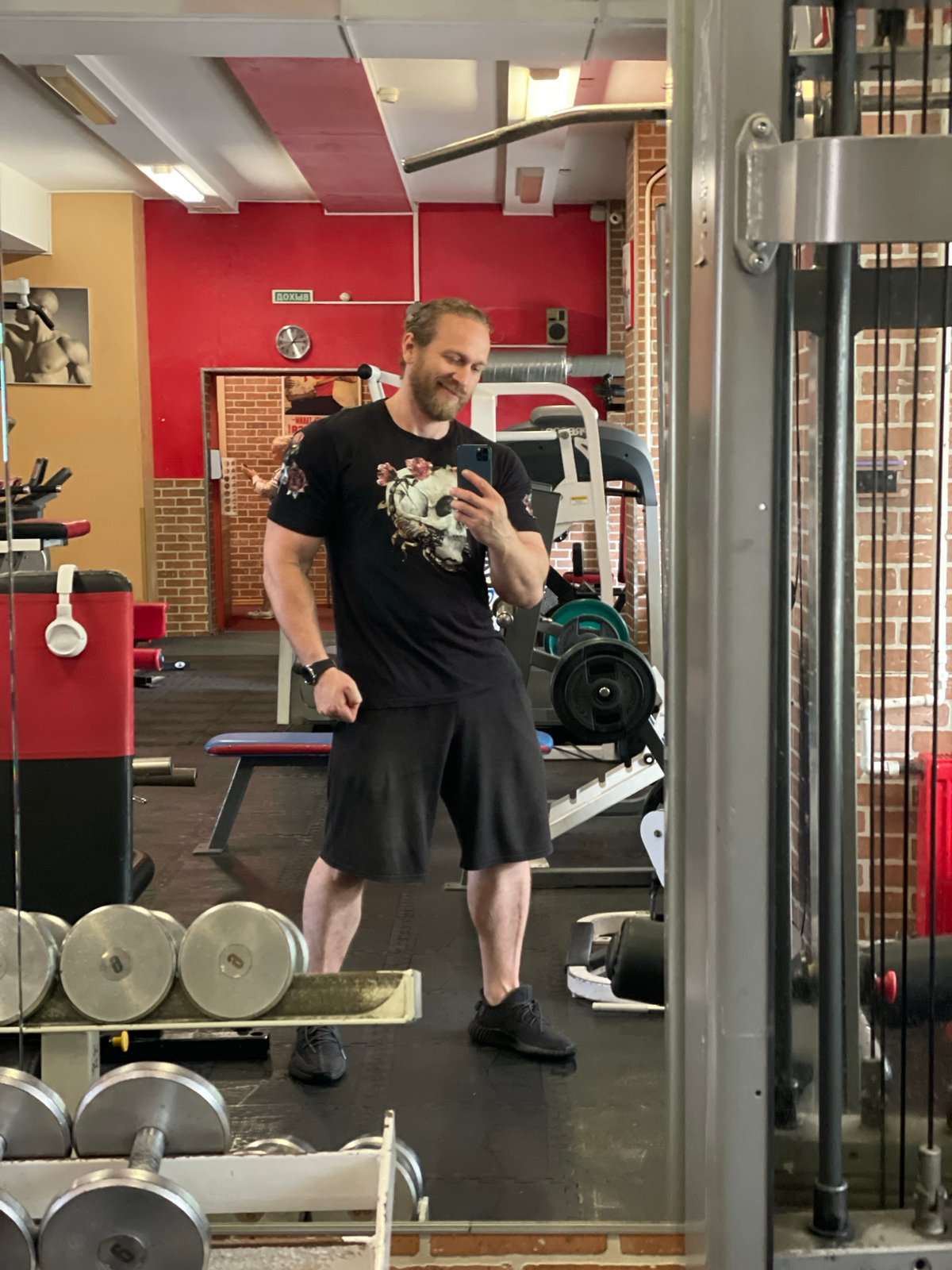 Morning gym session at a Saint Petersburg fitness spot