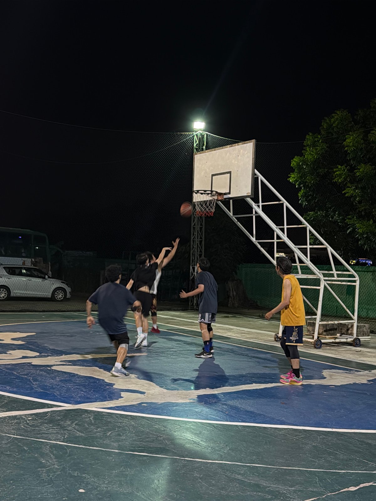 Evening sports games under full moon in Chang Phueak
