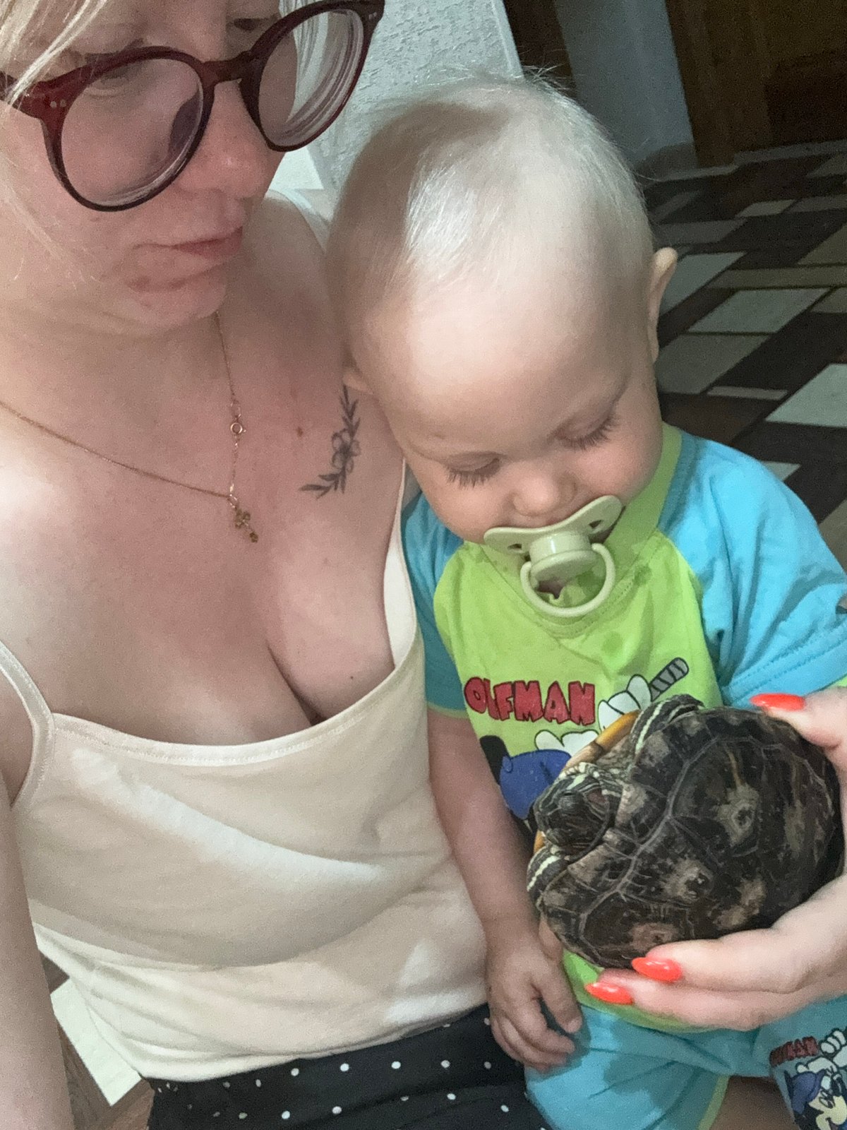 Family morning scenes across Chaikovsky apartment, June 2026