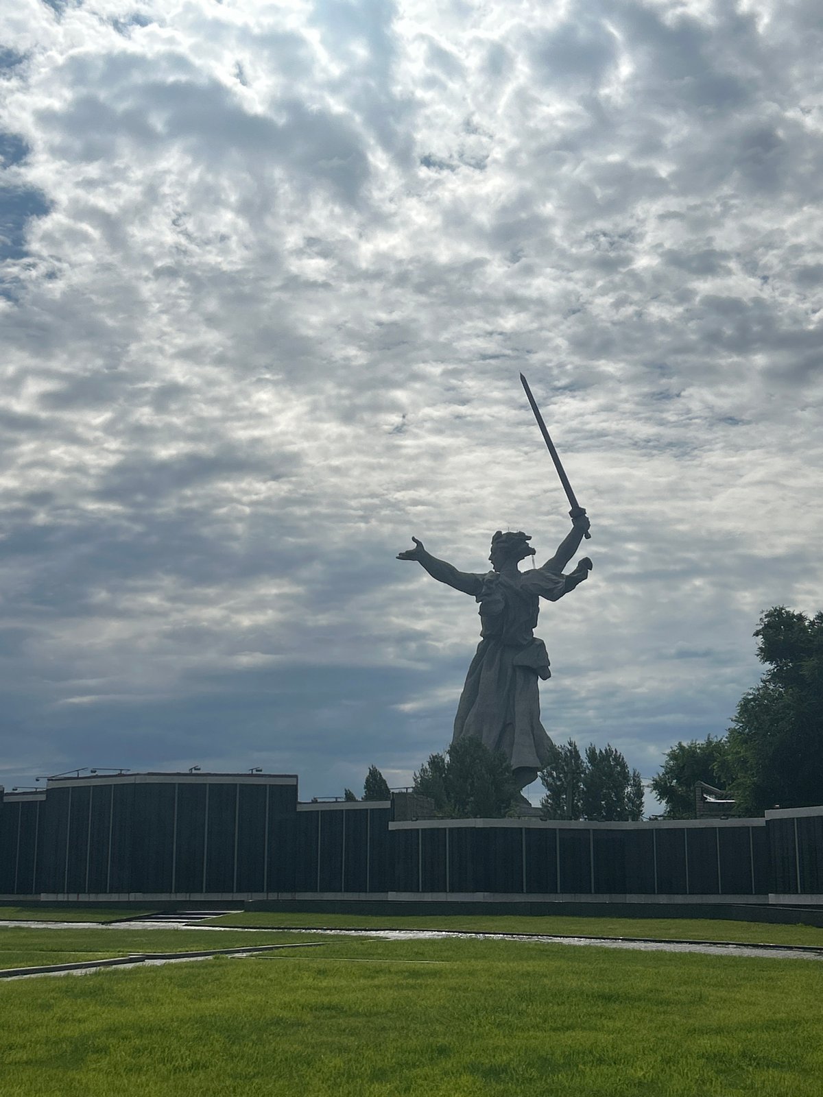 Walking through Mamayev Kurgan, Volgograd's major WWII memorial complex