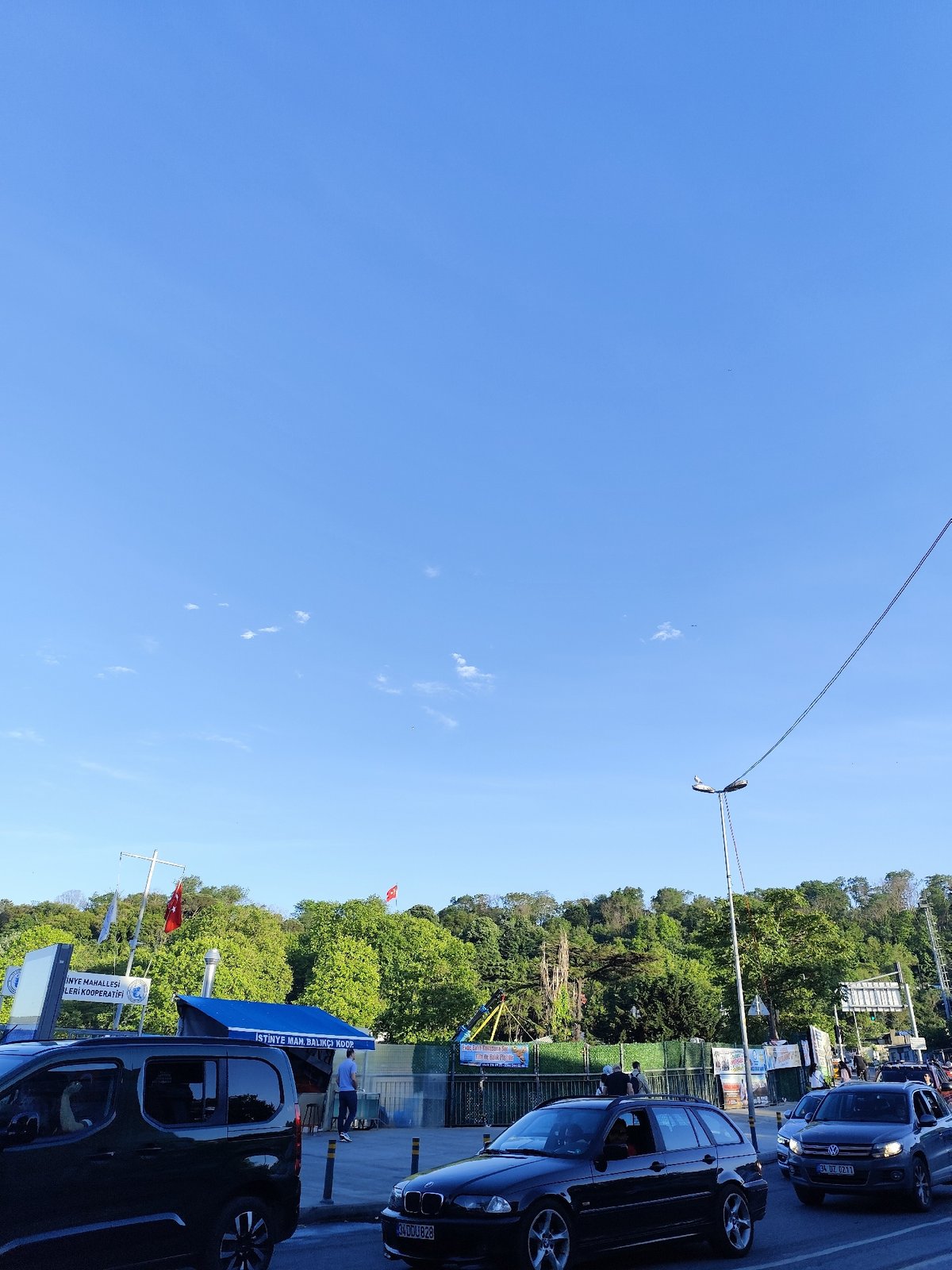 Afternoon life documented across Sarıyer district streets and waterfront