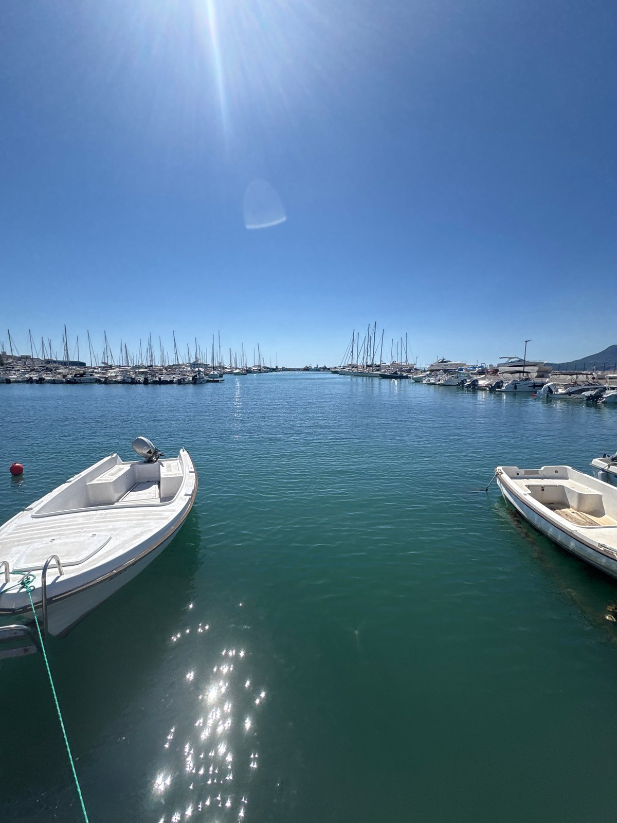 Sunny afternoon at Bar Marina, Montenegro.