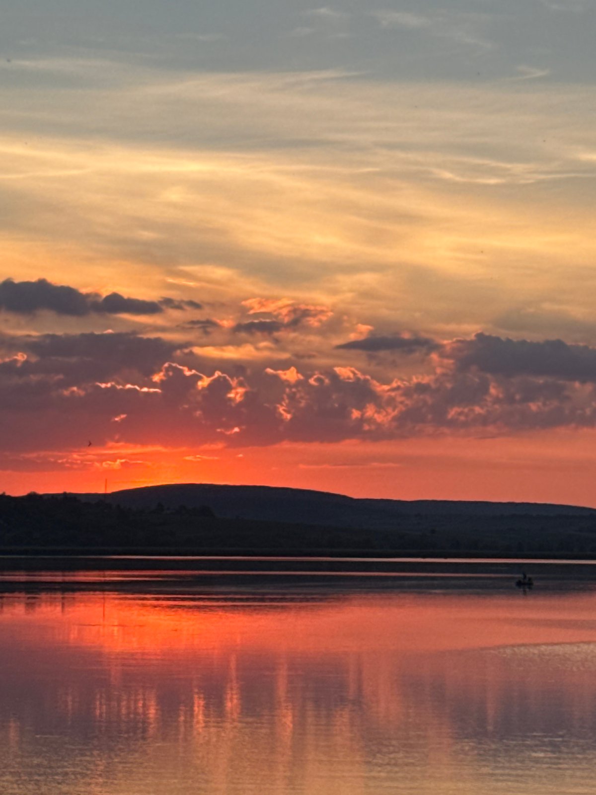 Golden hour by the reservoir, Berezhany