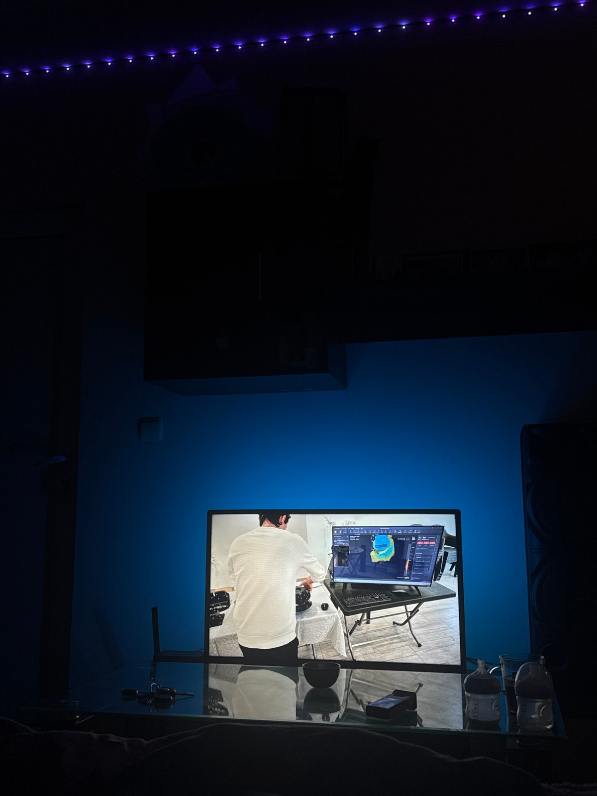 Multi-screen display spotted in modern Sofia interior