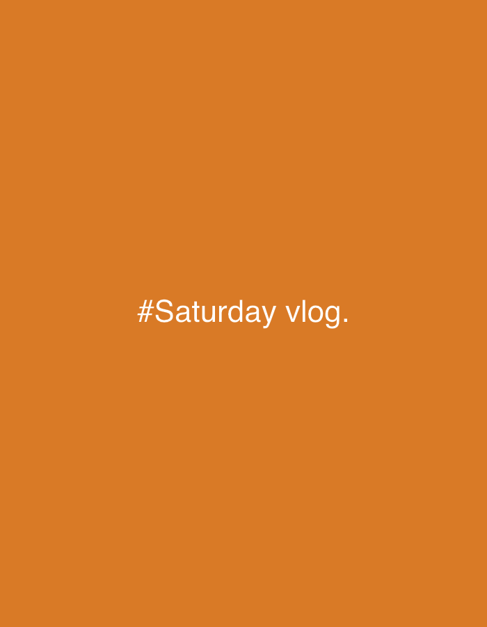 Saturday vlog title cards and a cat chilling in Perm