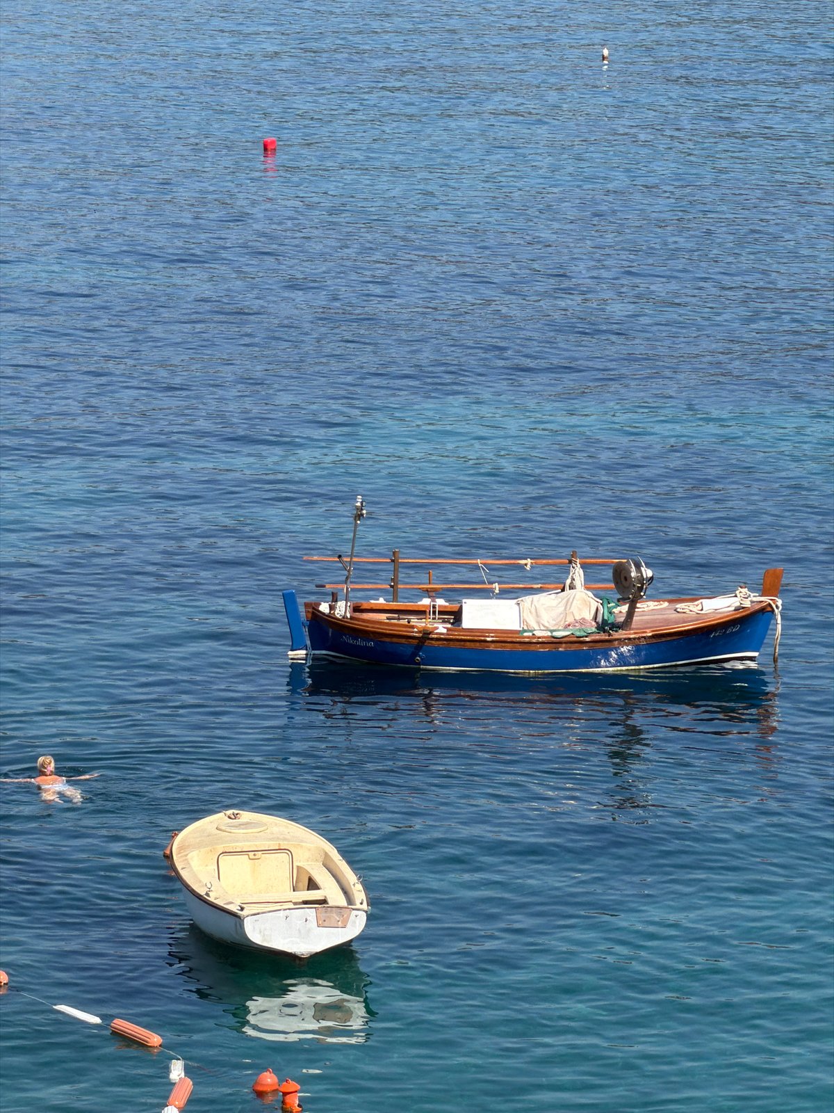 Pržno coastline on a clear summer morning