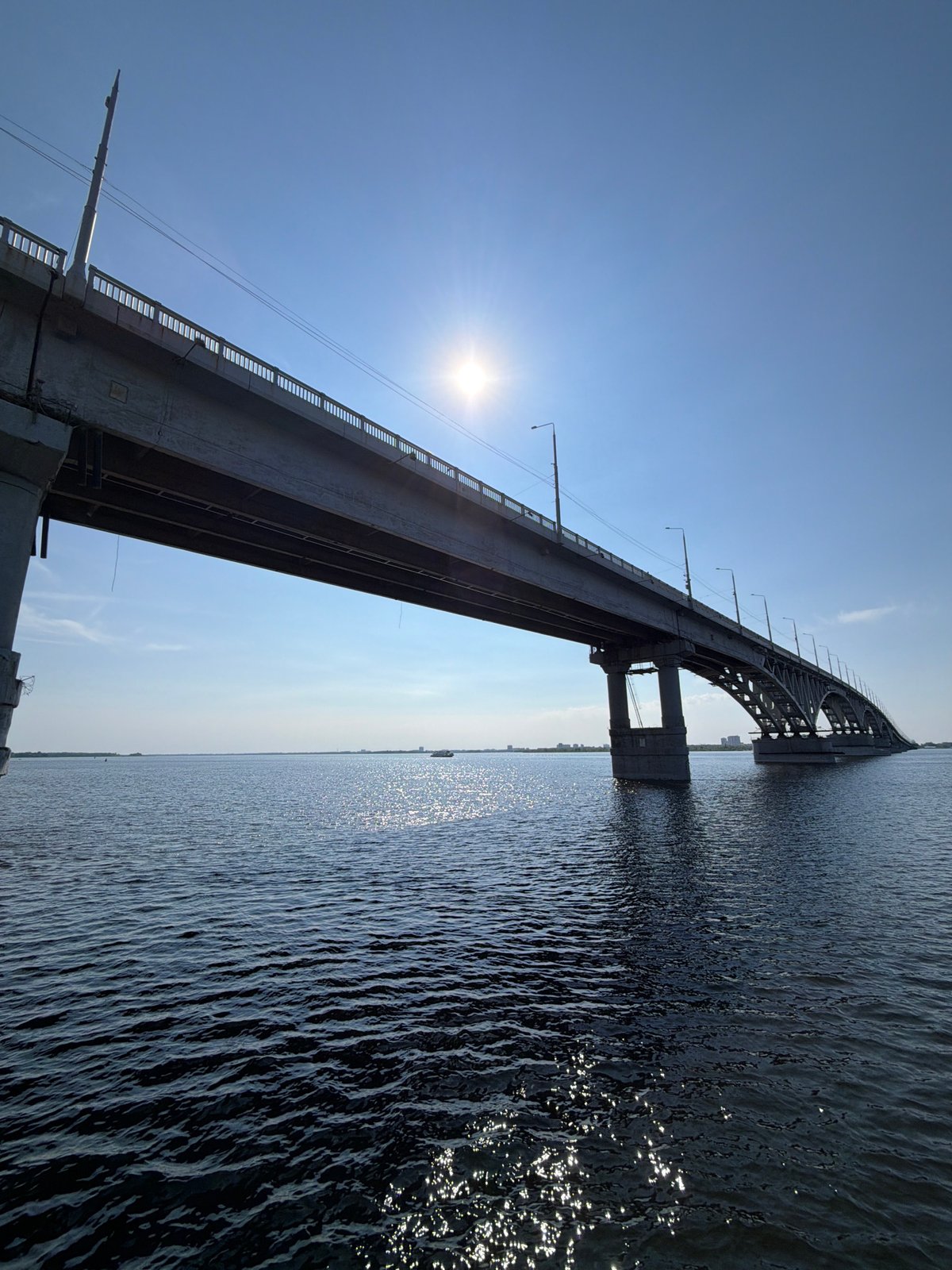 Saratov Bridge and Volga riverfront from multiple angles