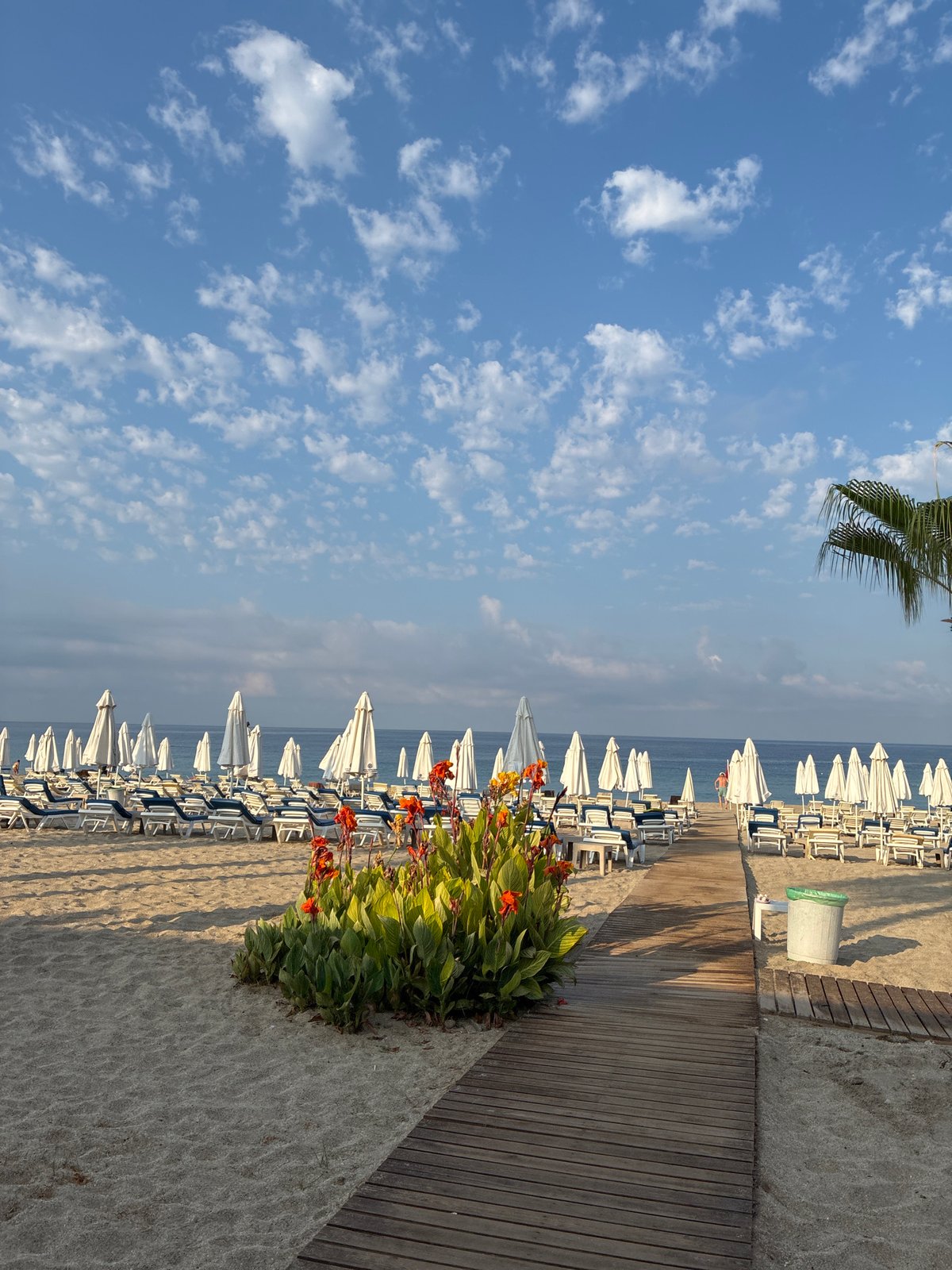 Alanya beachfront and streets on a bright summer morning