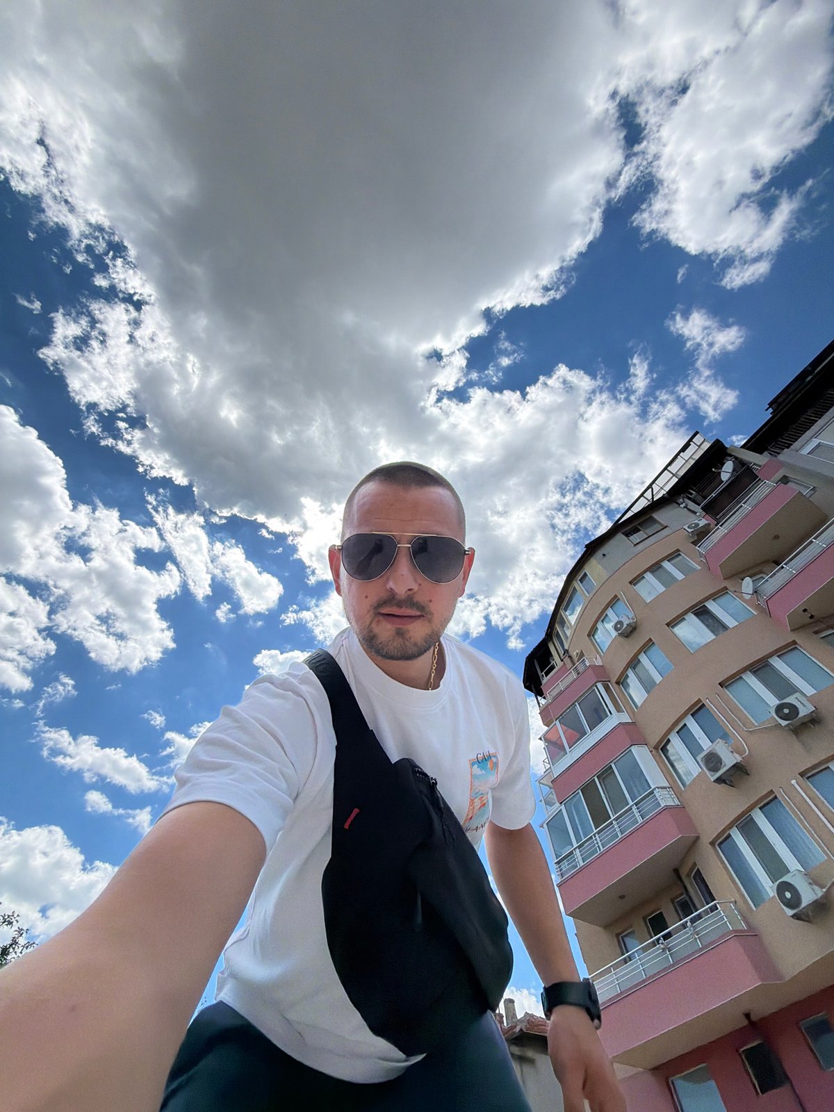 Morning sky watching and urban scenes in Burgas