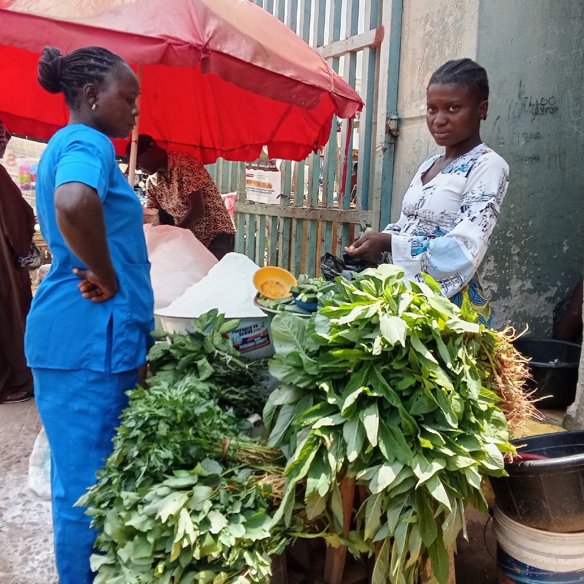 Ordinary market day captured in Akwanga, Nigeria