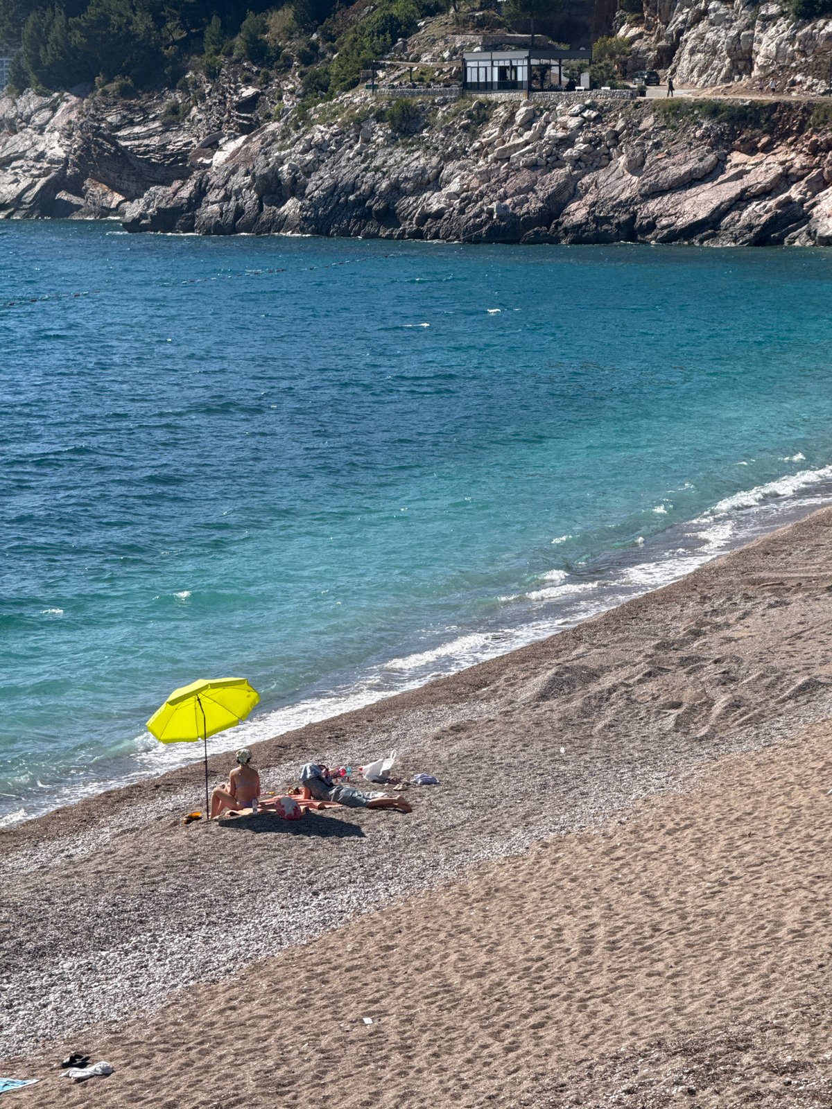 Coastal scenery documented in Kamenovo, Montenegro during midday
