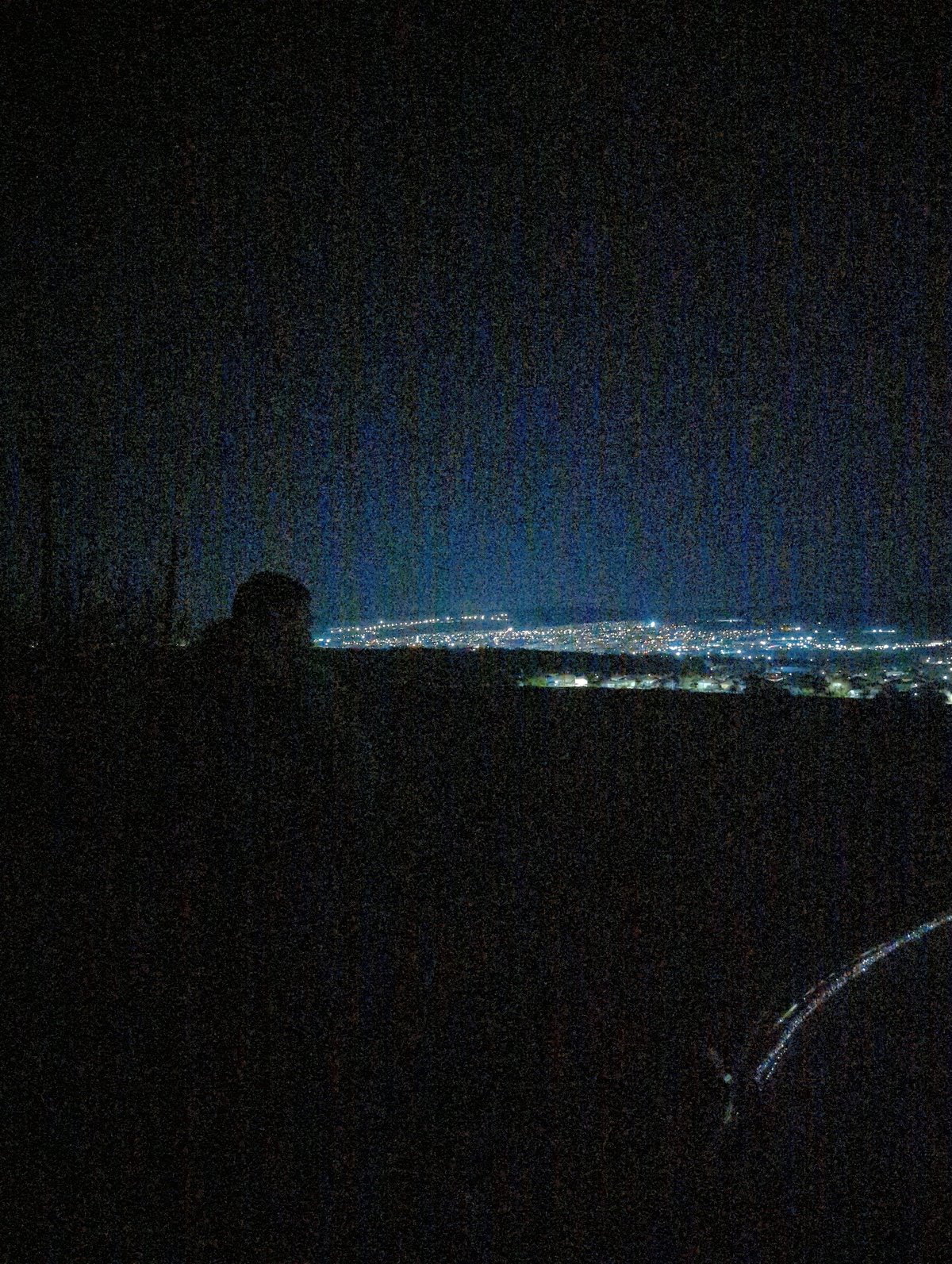 Nighttime scenes captured in Razgrad, Bulgaria from multiple perspectives