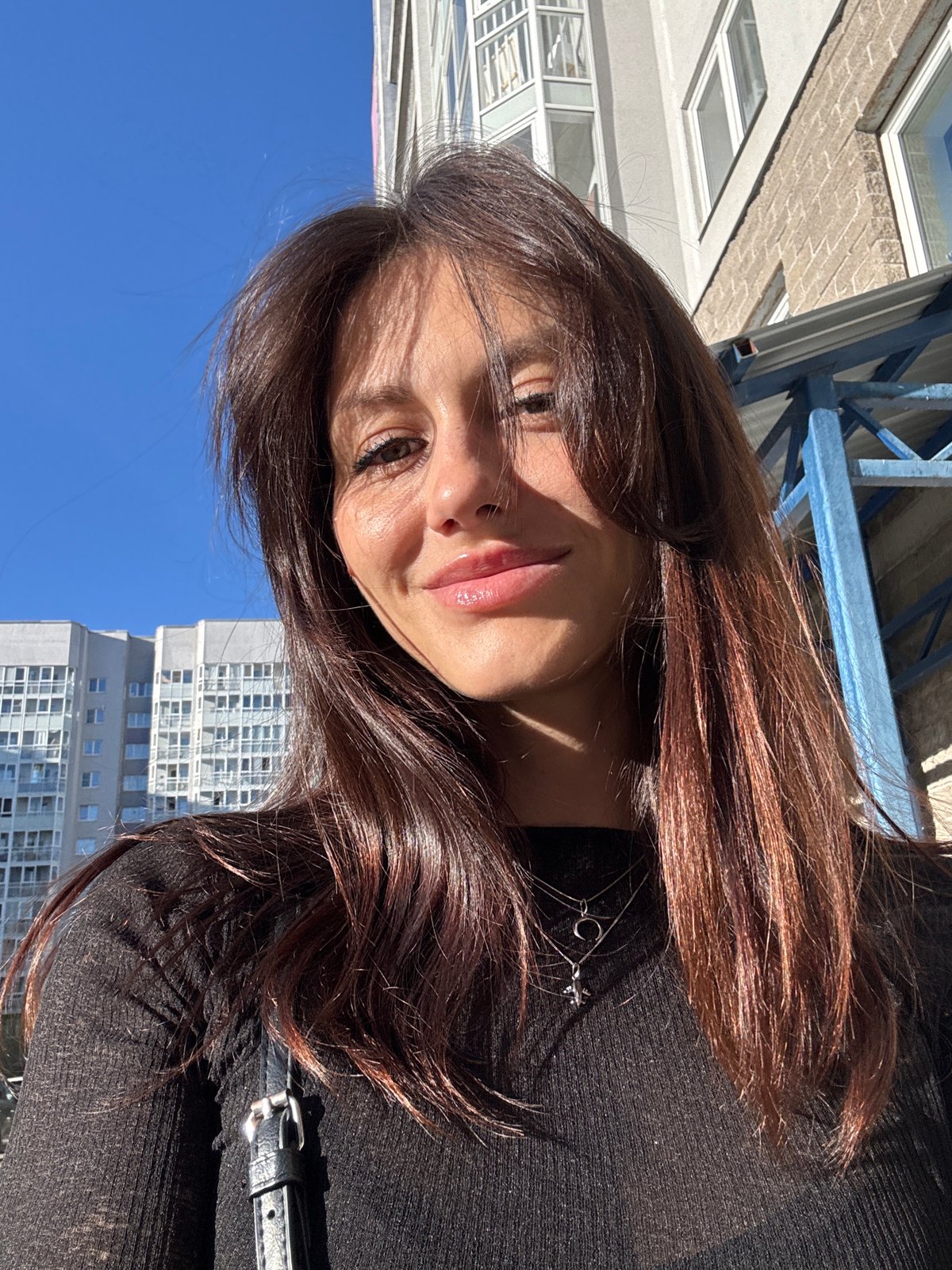 Portrait of woman photographed in Russia