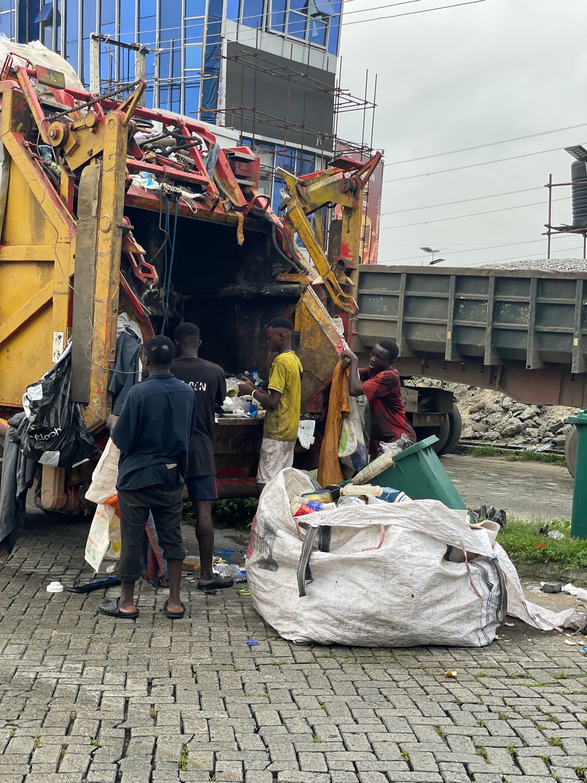 Morning street life documented in Ilado, Nigeria
