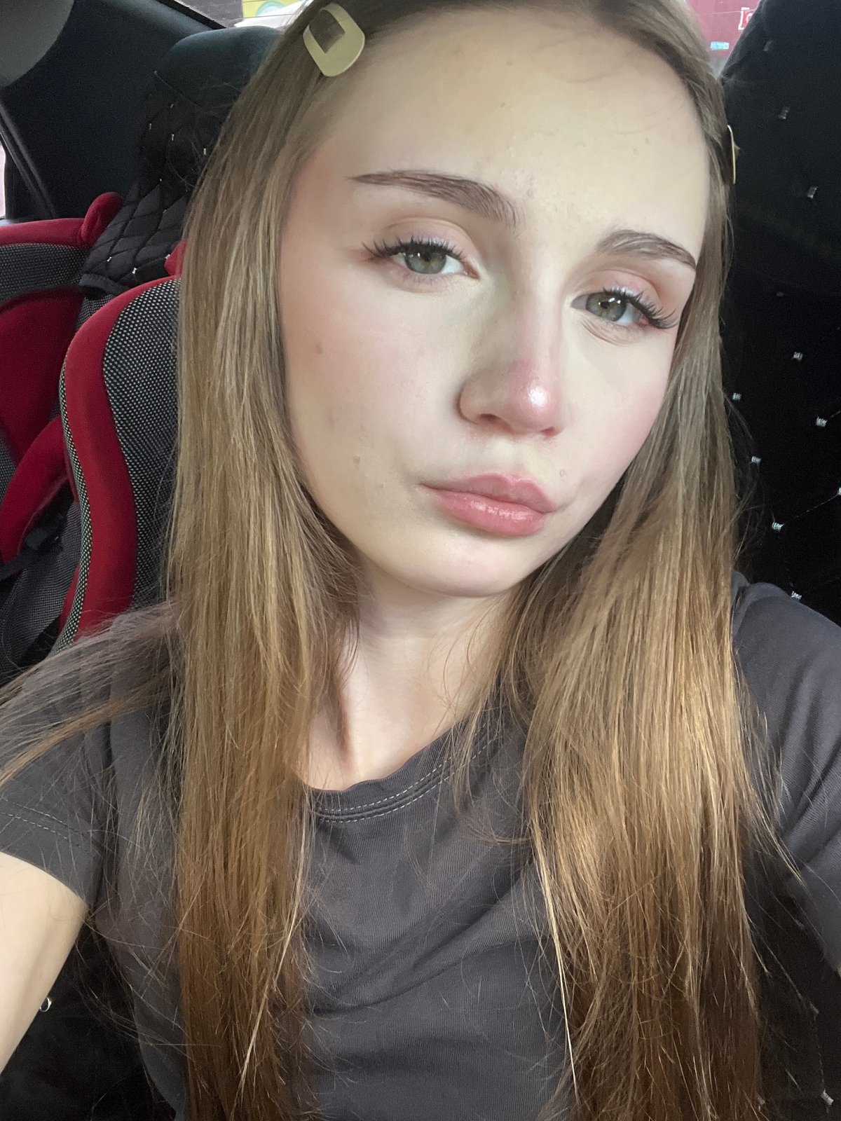 Morning selfie session across two Russian locations