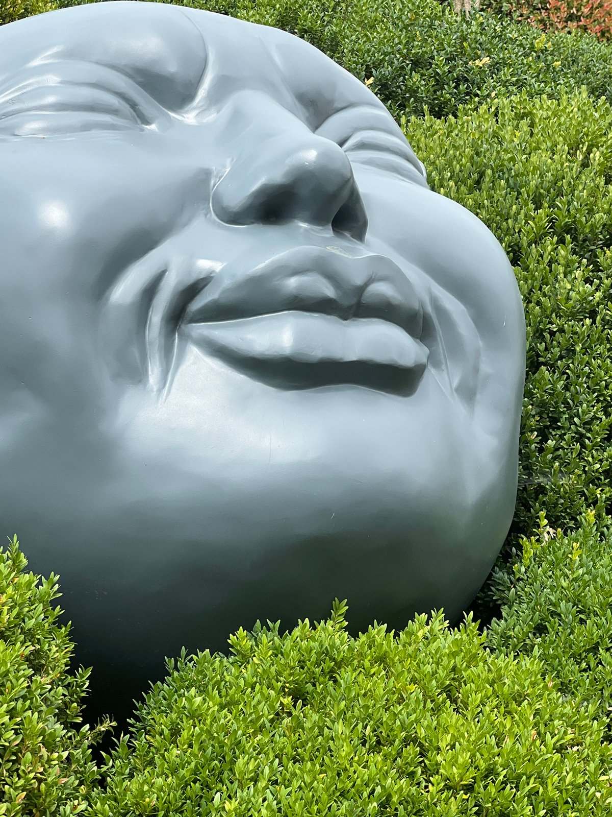 Garden sculptures, underwater scenes, and a digital mermaid