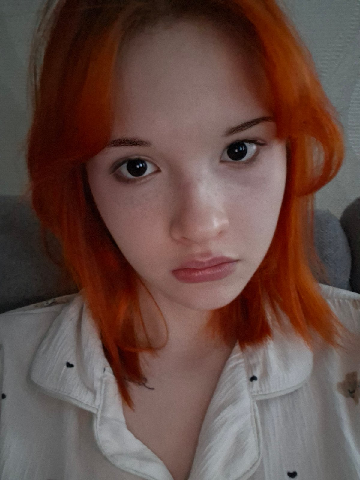Red-haired individual photographed in portrait series in Chaikovsky, Russia