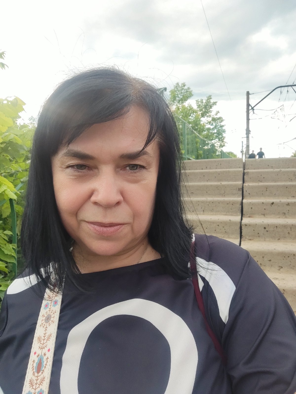 Urban rail outing with selfies, trains, and transit corridors