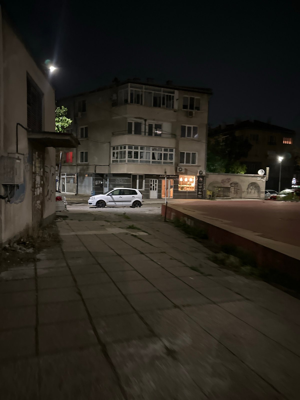 Rainy evening scenes documented across Ruse, Bulgaria streets