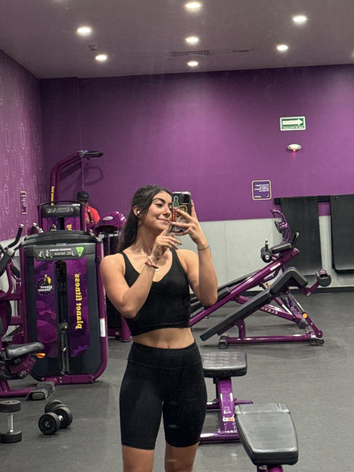 Women exercise, take selfies at Puebla Planet Fitness gym
