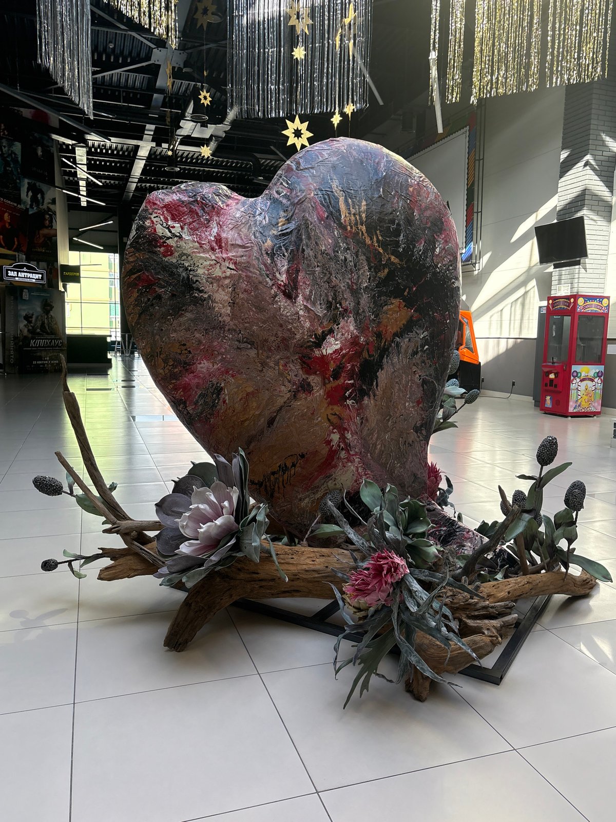 Cinema visit documented with tickets, art installations in Hatne