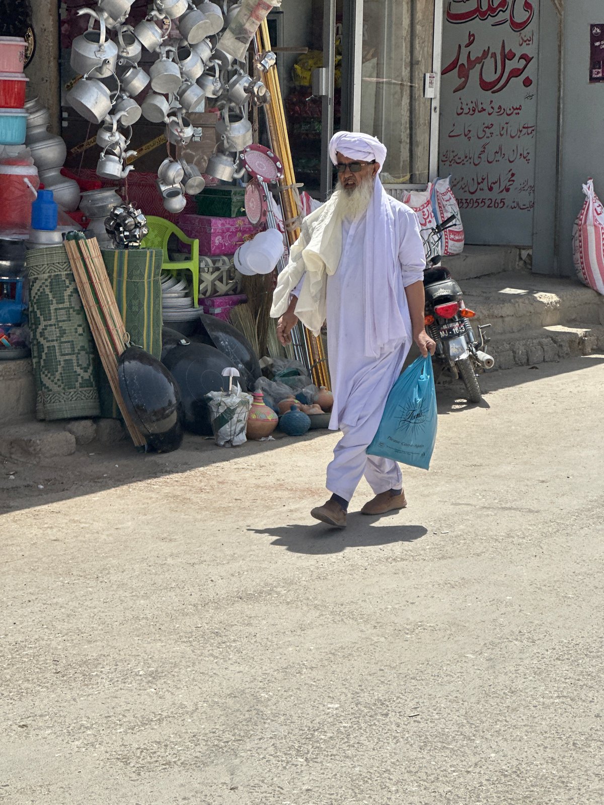 Morning street life documented in Kanozai, Pakistan