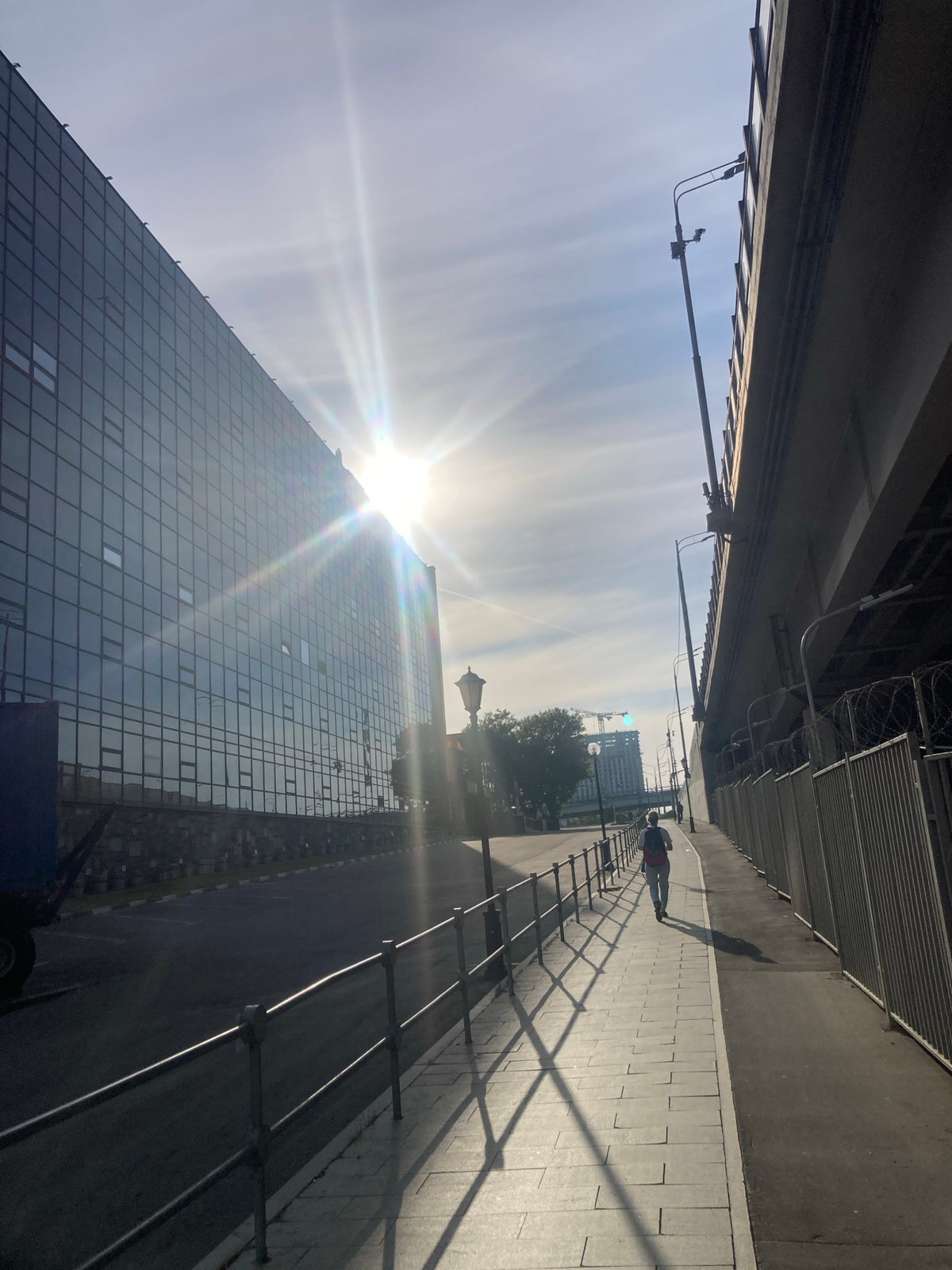 Moscow morning walk documented across multiple urban locations