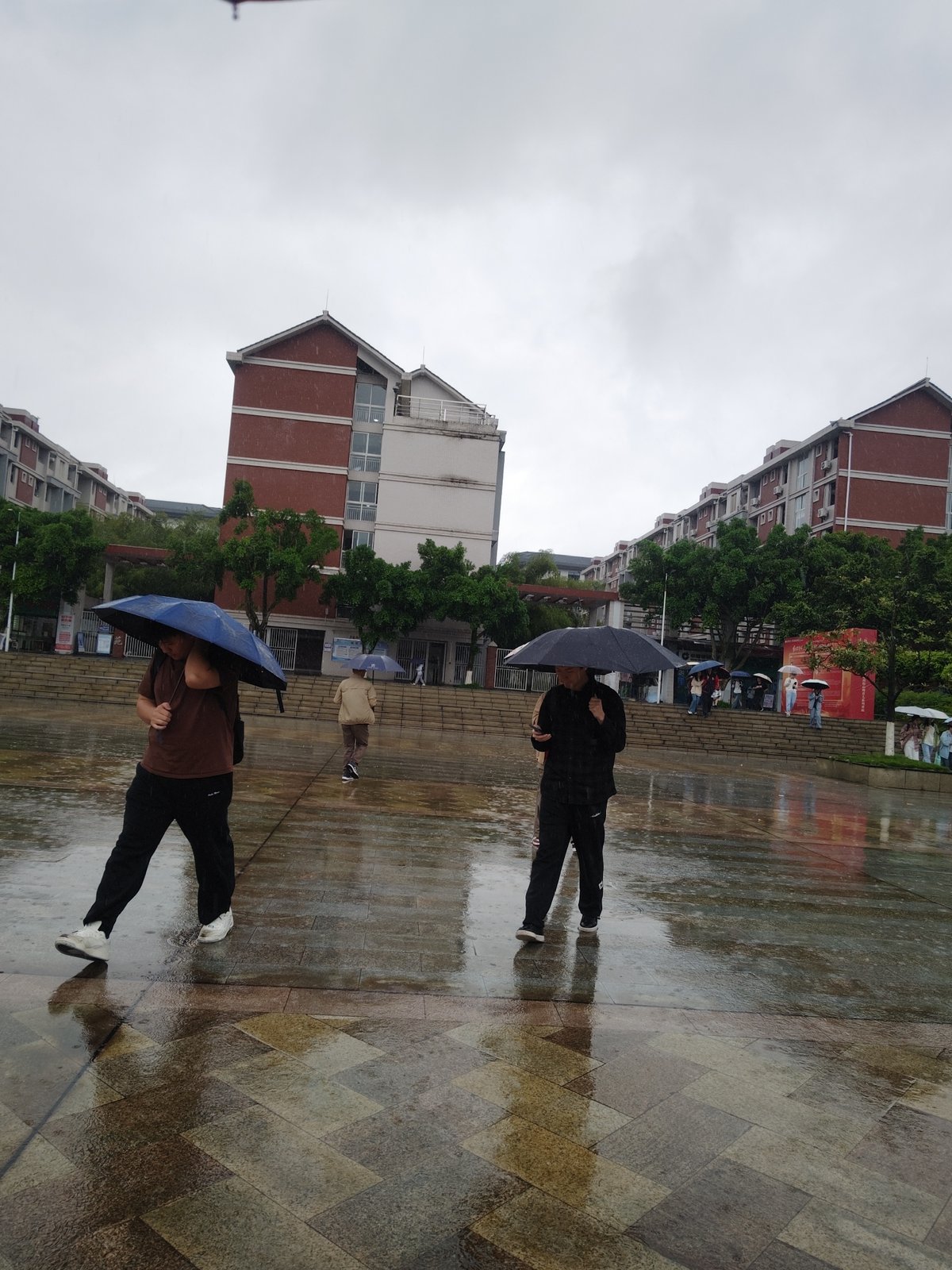 Rainy morning documented in Chongqing High-tech Zone