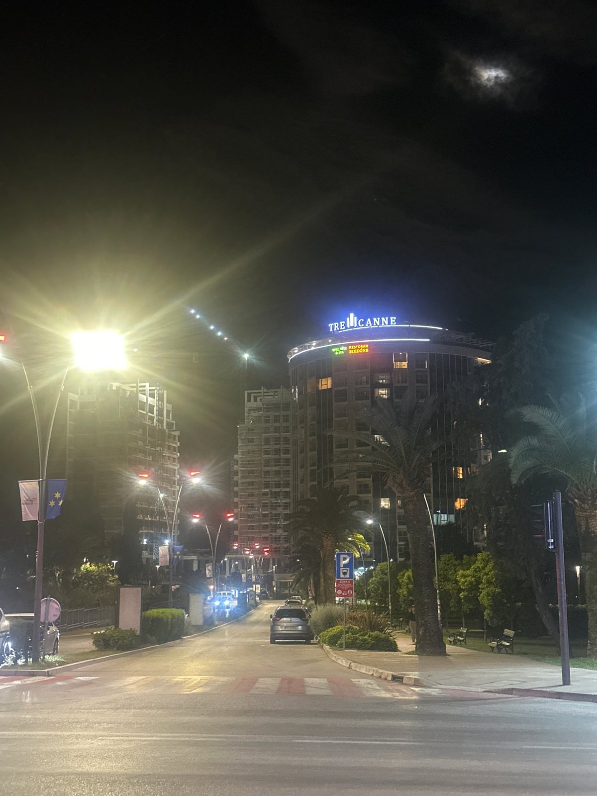 Evening scenes documented across Budva, Montenegro tourist areas
