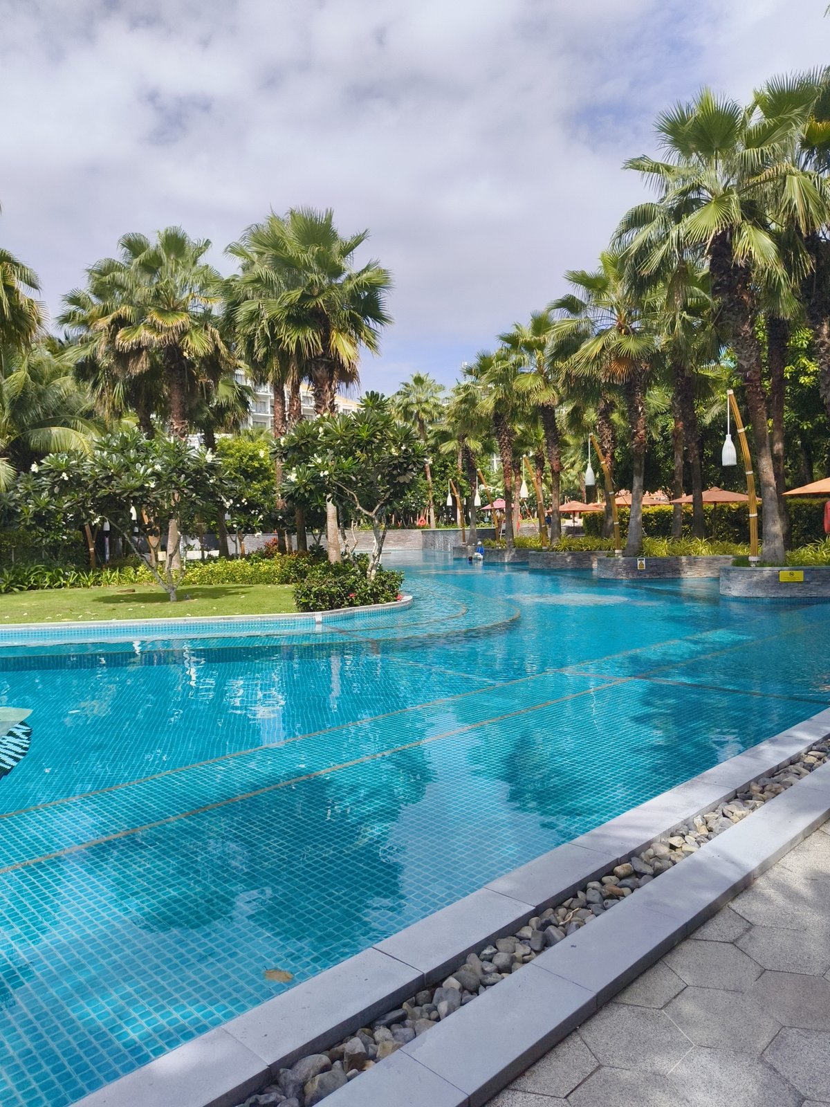 Poolside and beach scenes at a Phú Quốc resort