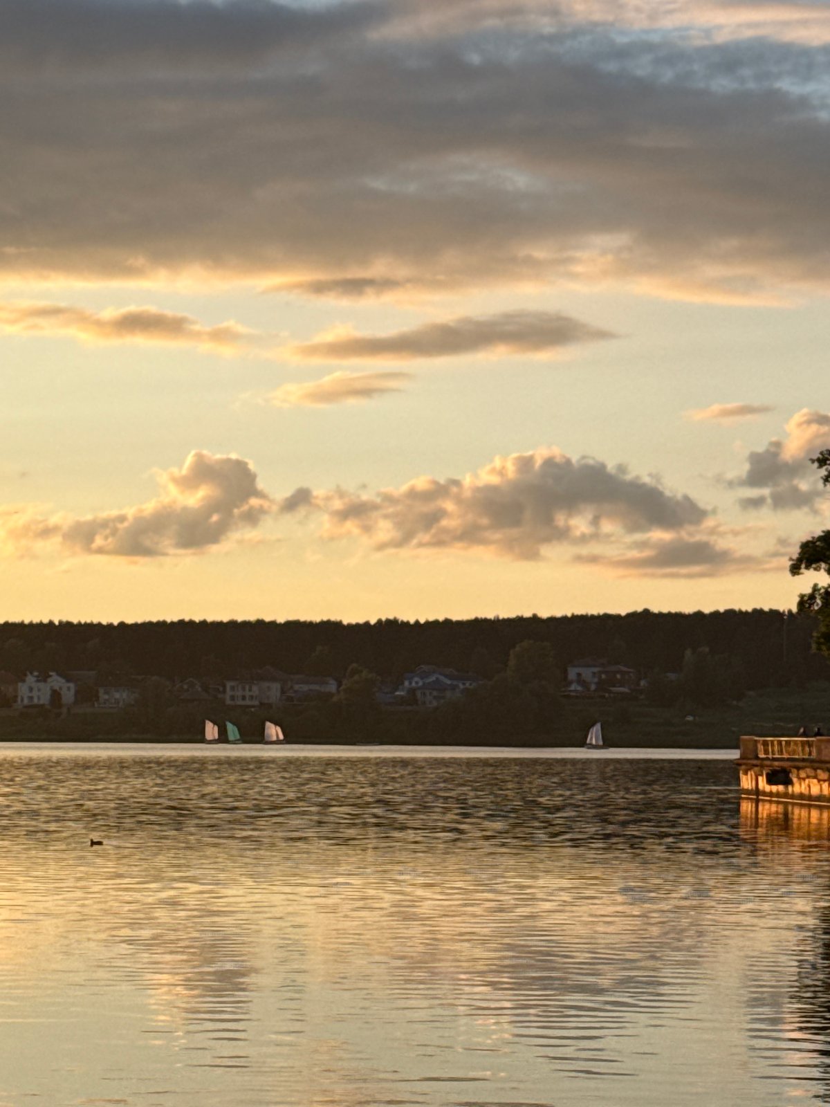 Golden hour documented at Votkinsk Reservoir, Russia