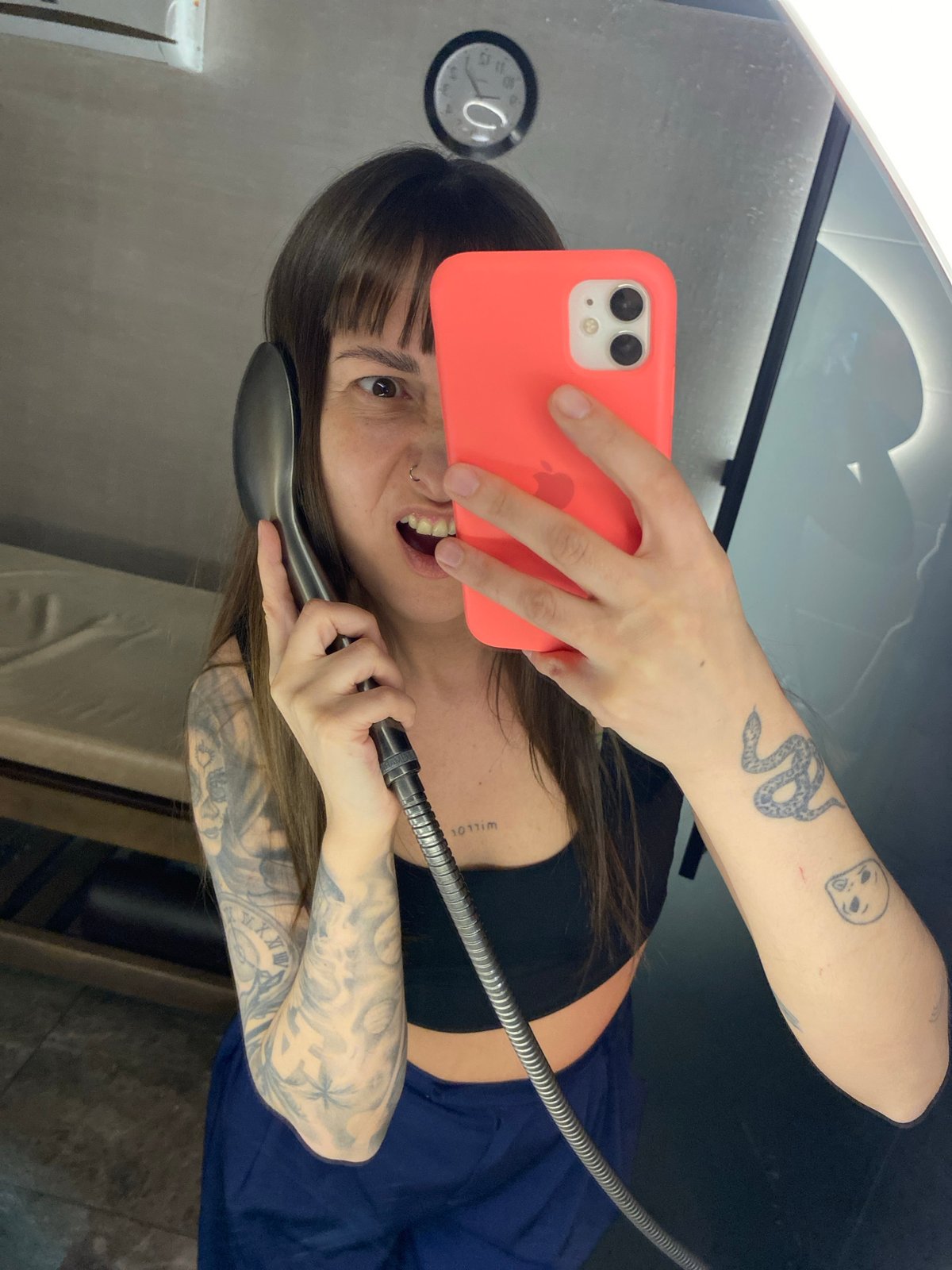 Person documents selfie session across multiple Votkinsk locations