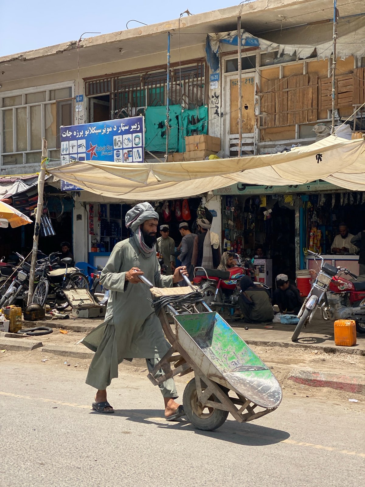 Street life and market activity in Kandahar