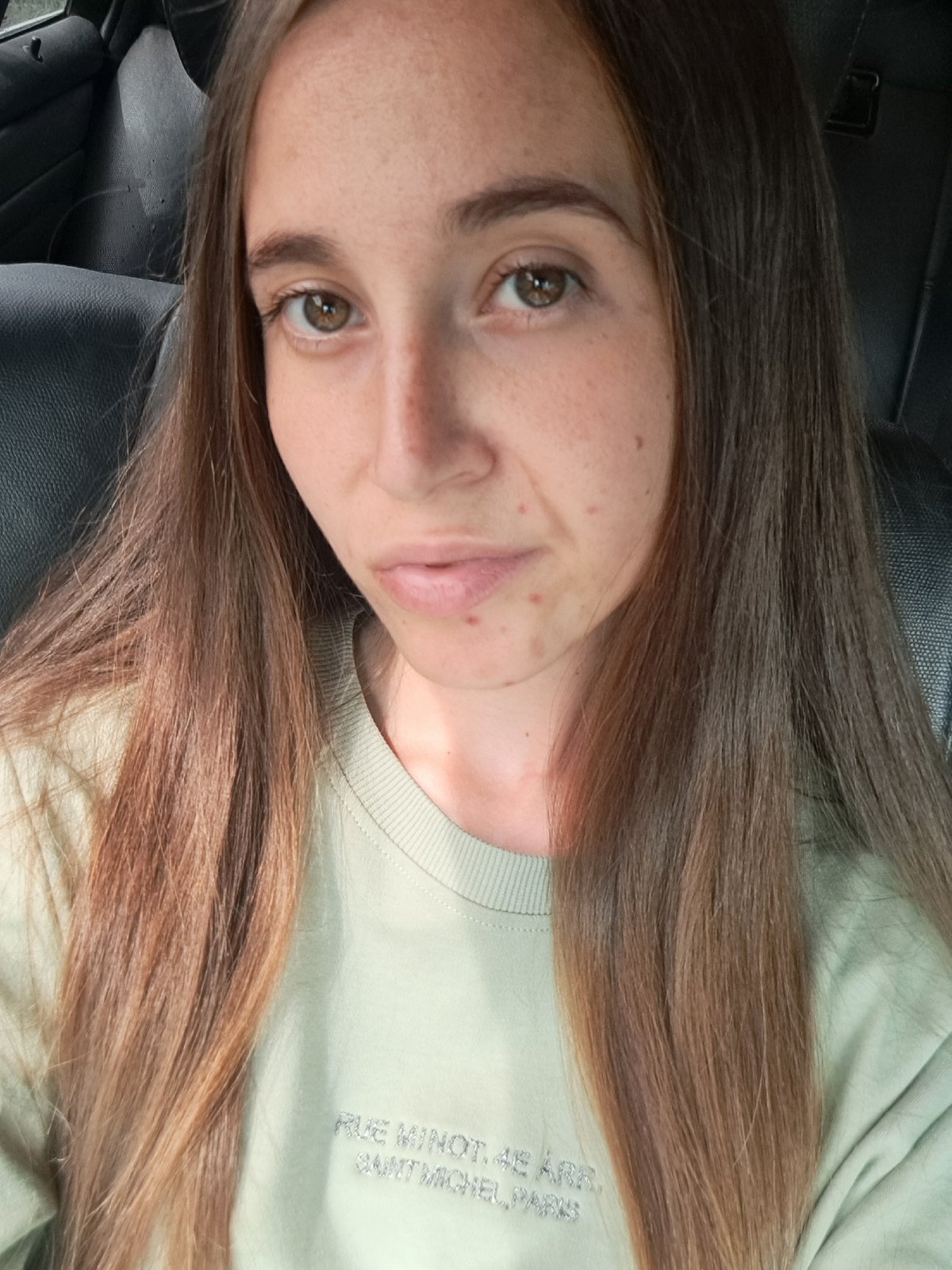 Car selfie session near Vypasne, Ukraine